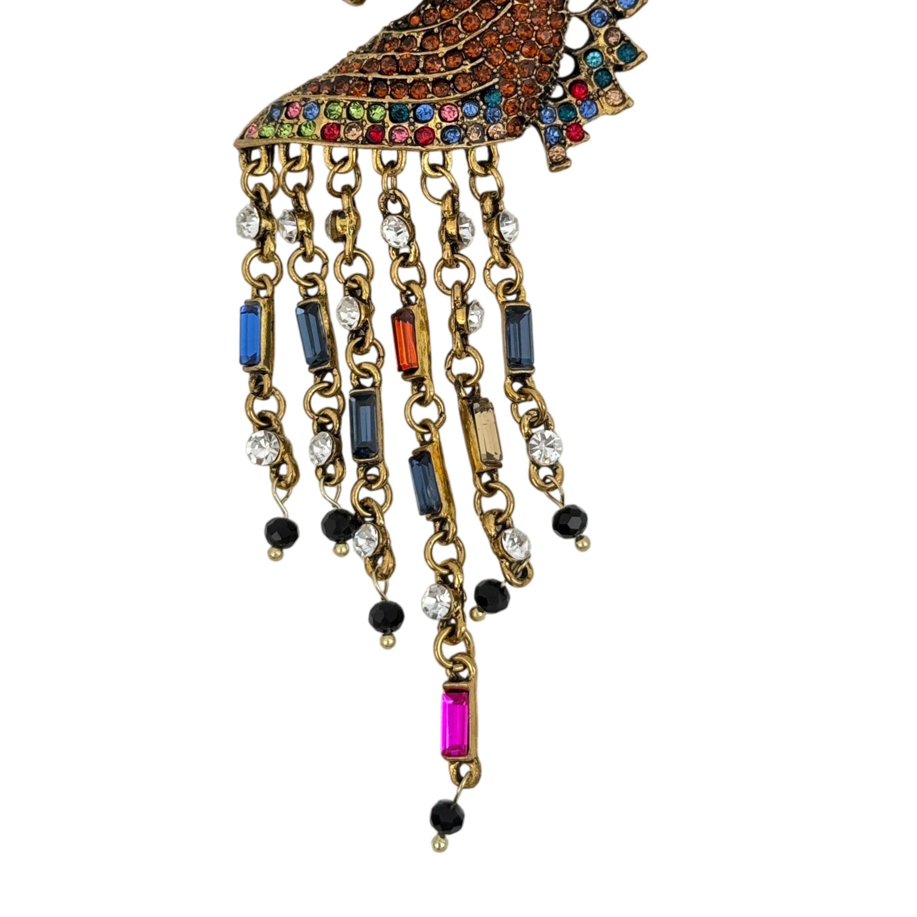 Horse Alloy Rhinestone Brooch PA6112