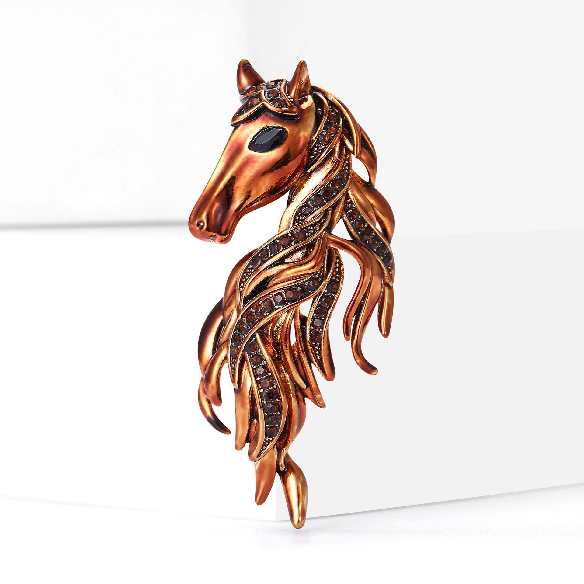 Horse Alloy Brooch PA6113