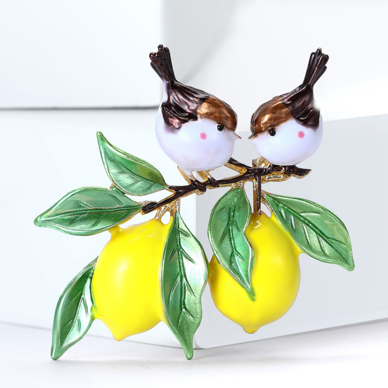 Magpie Alloy Brooch PA6146