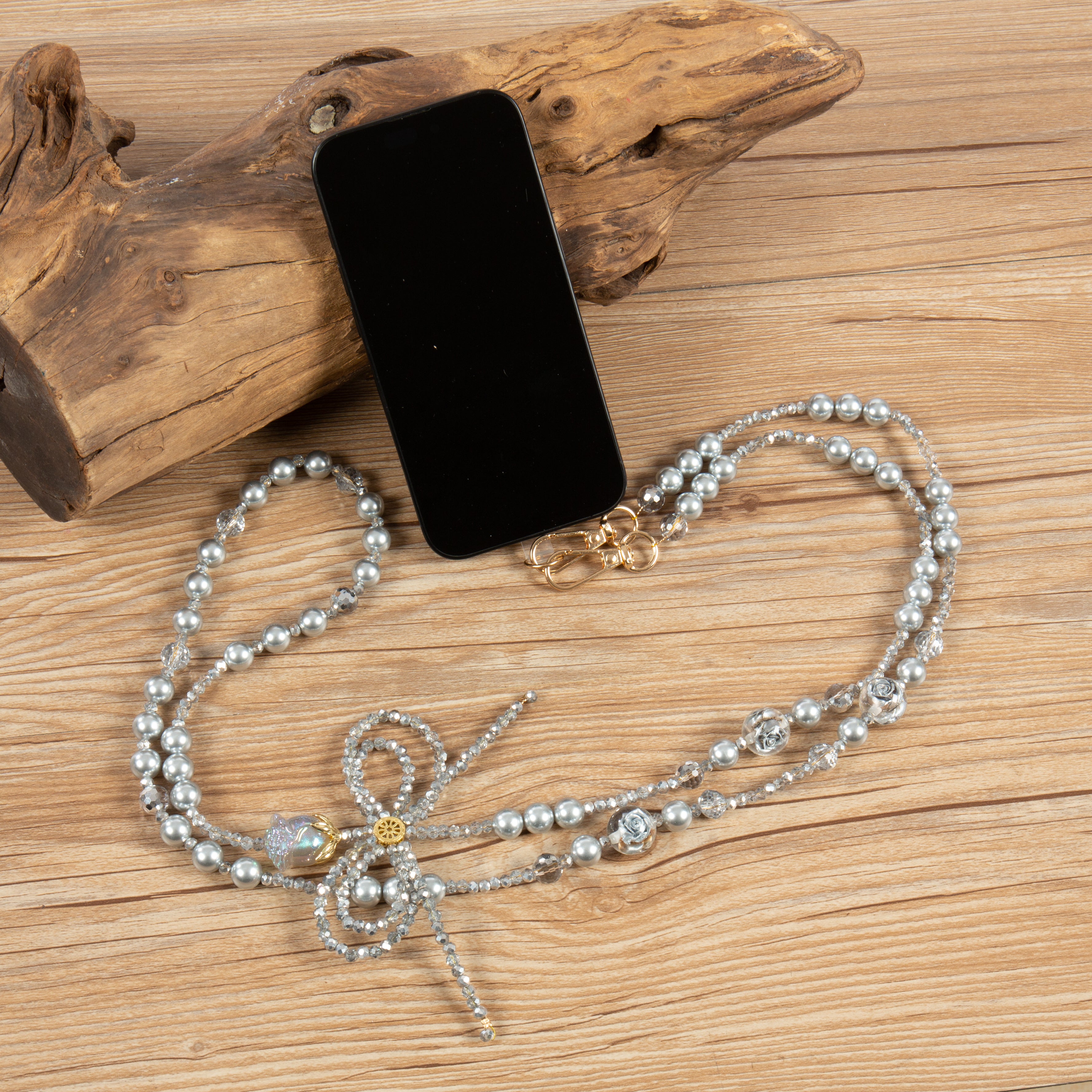 Bow Rhinestones Crossbody Lanyard PC5680