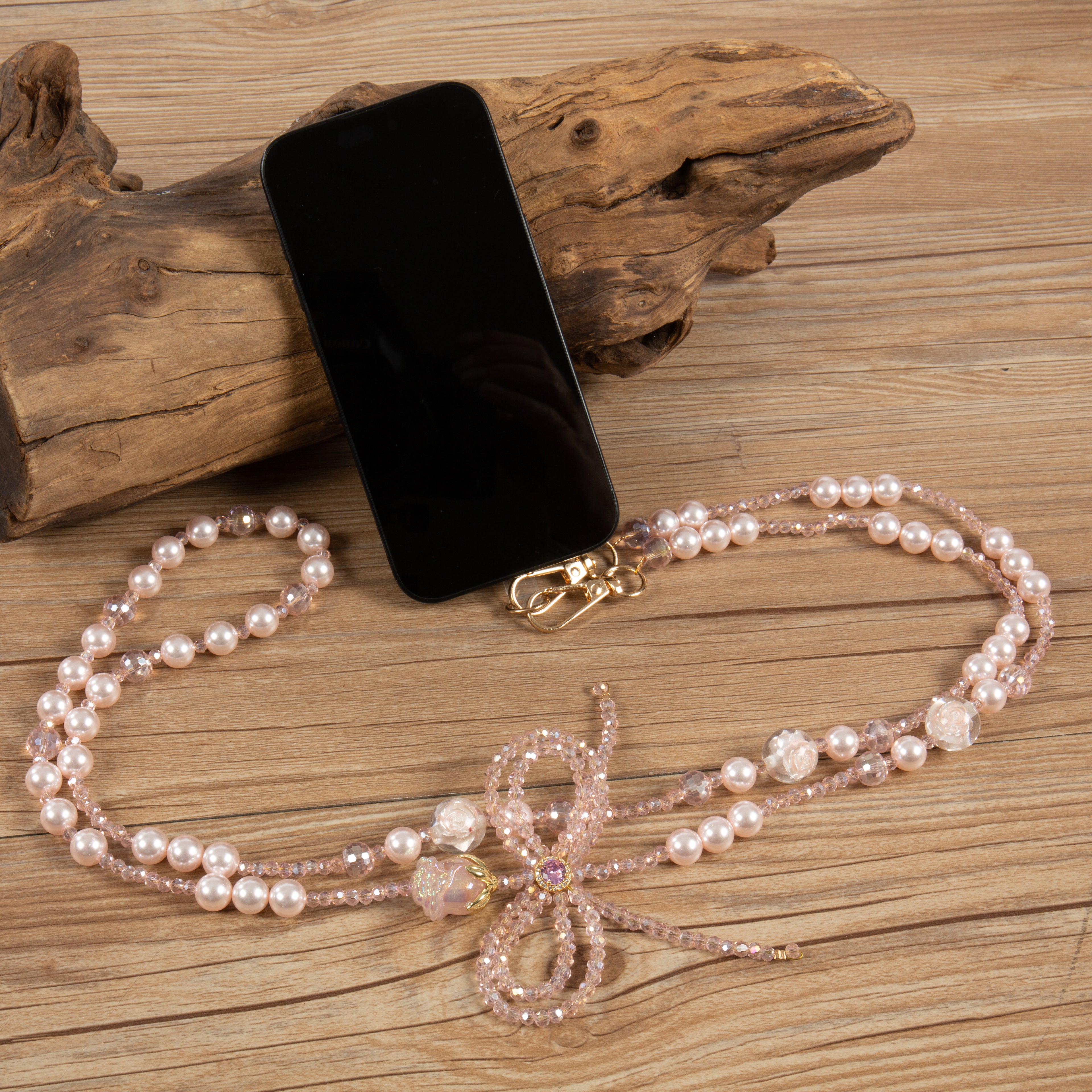 Bow Rhinestones Crossbody Lanyard PC5680