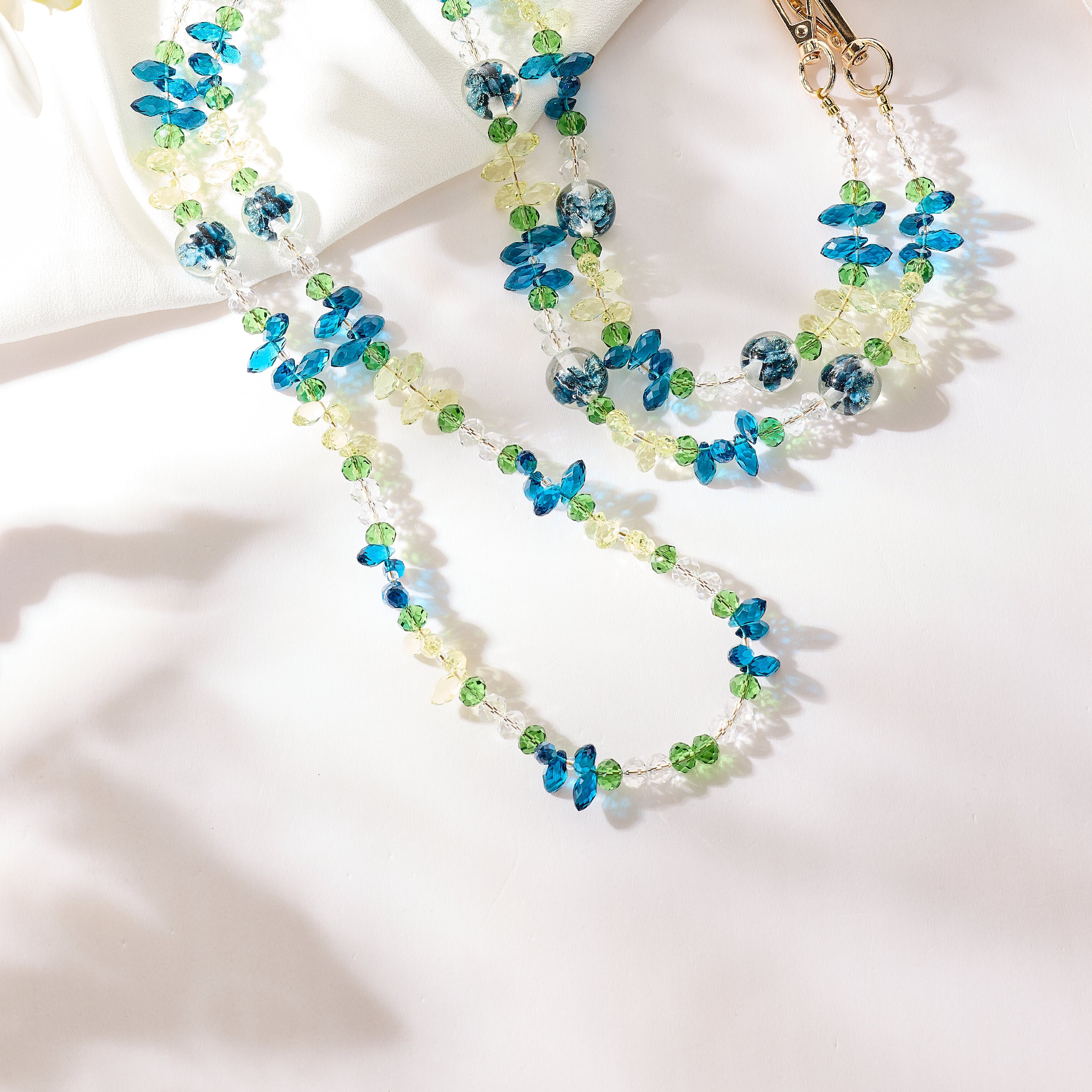Flower Crystal Crossbody Lanyard PC5700