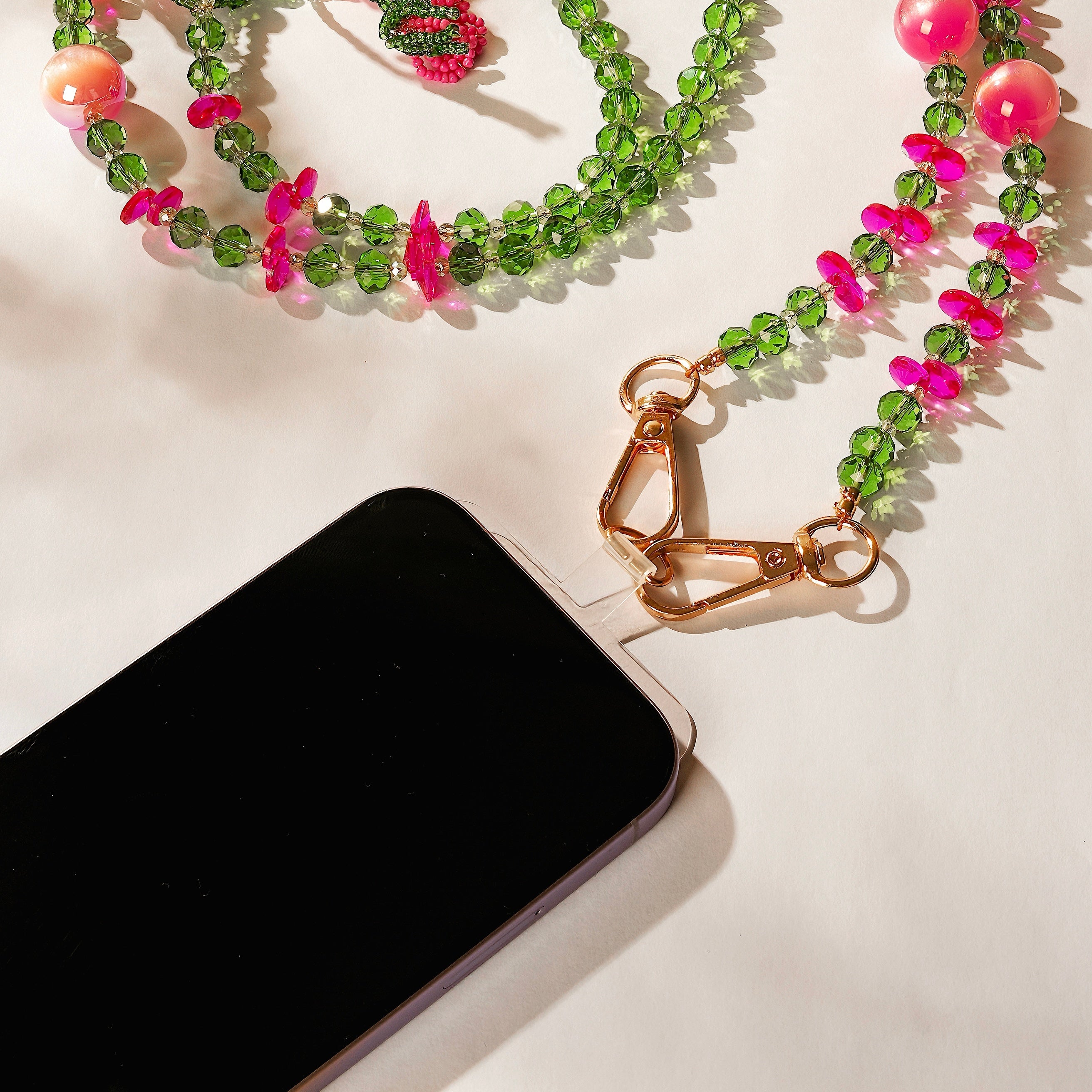 Flower Crystal Crossbody Lanyard PC5705