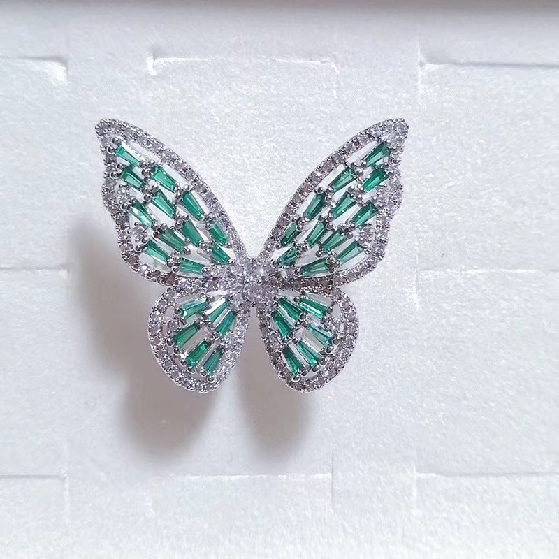 Anillos de mariposa con circonitas R1623