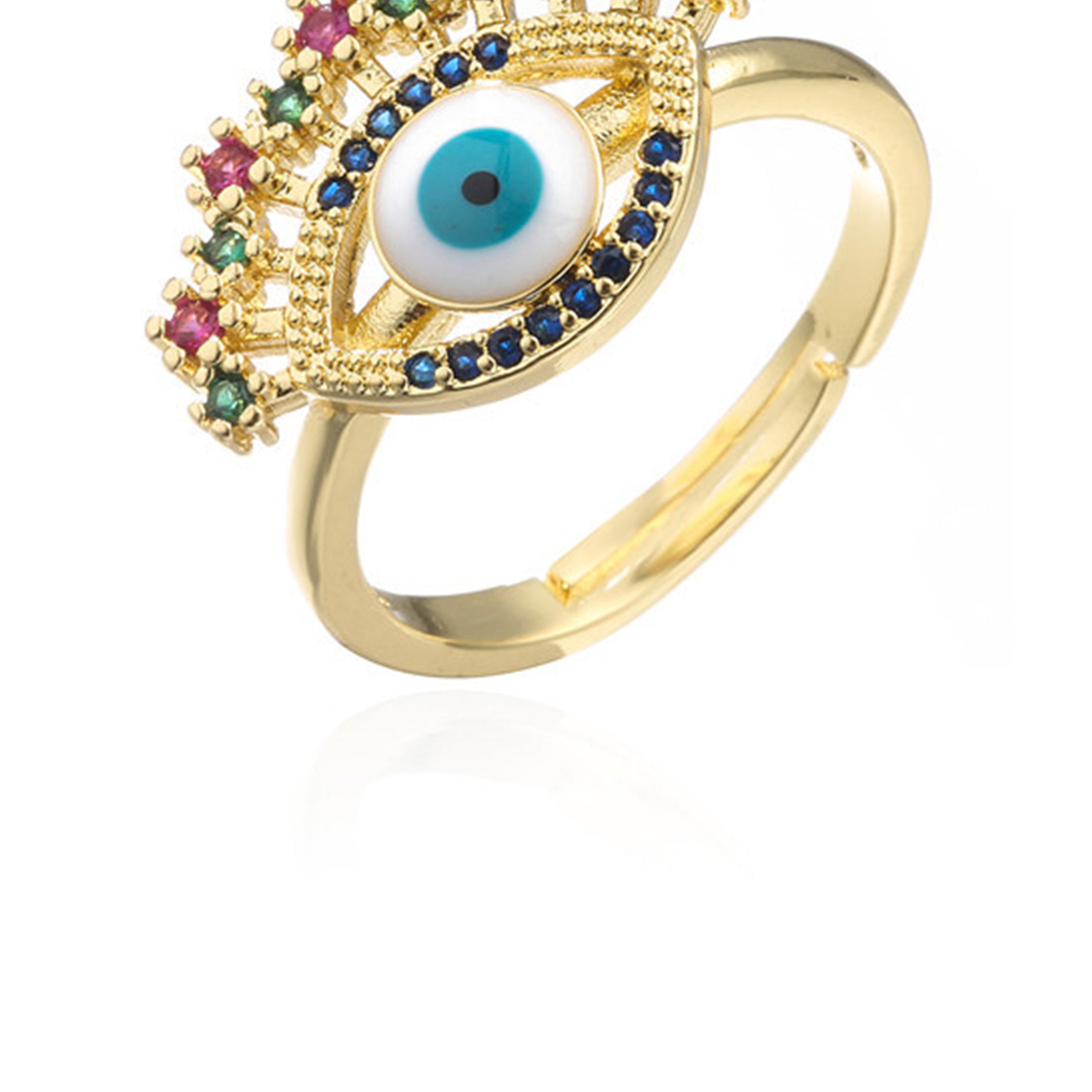 Evil Eye Star Zircon Rings R1999