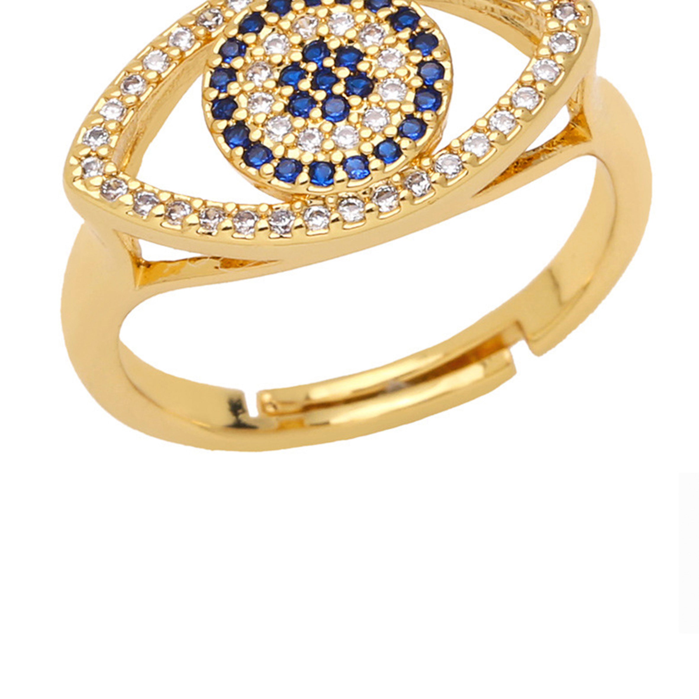 Evil Eye Cubic Zirconia Rings R2135