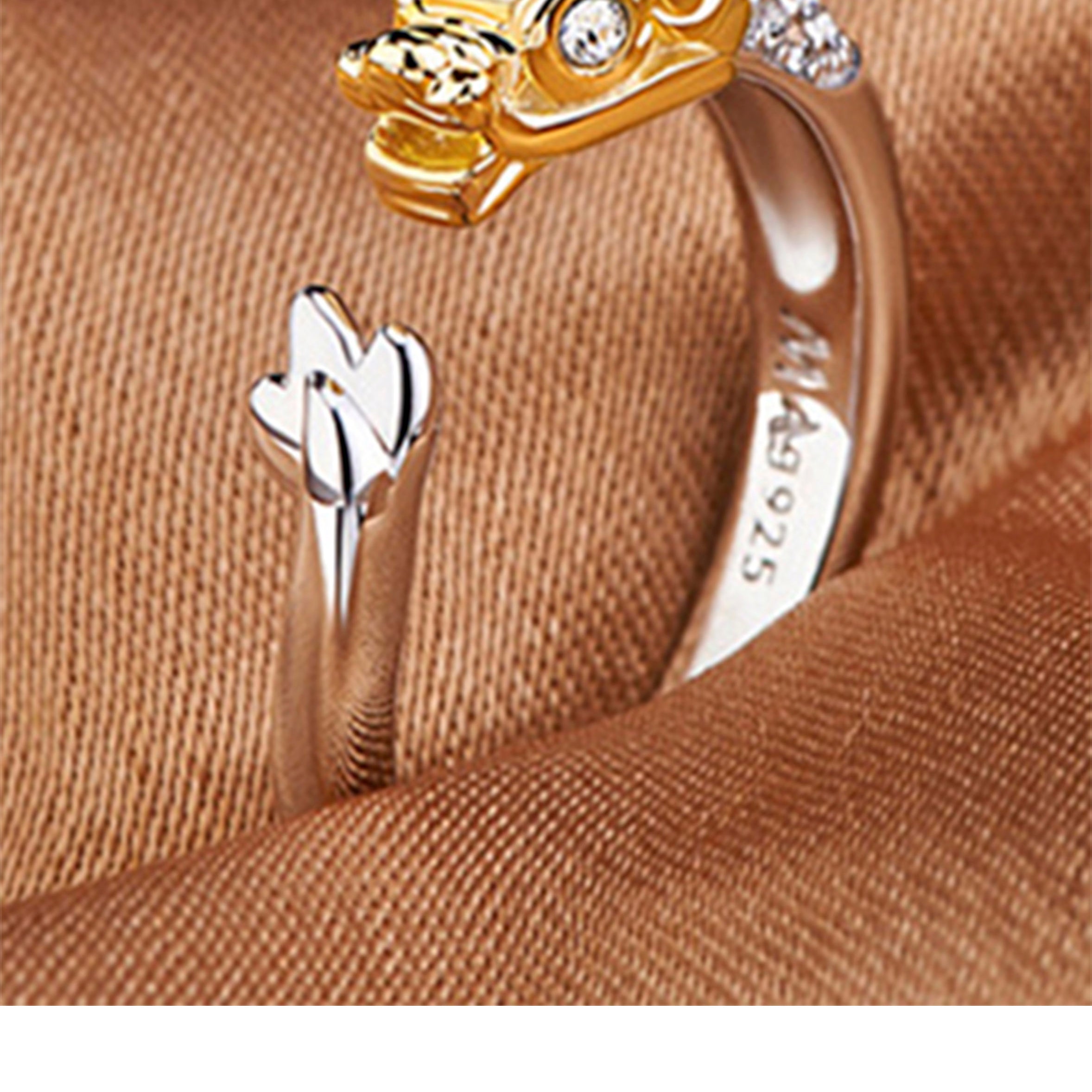 Dragon Rhinestone 925 Silver Rings R2297