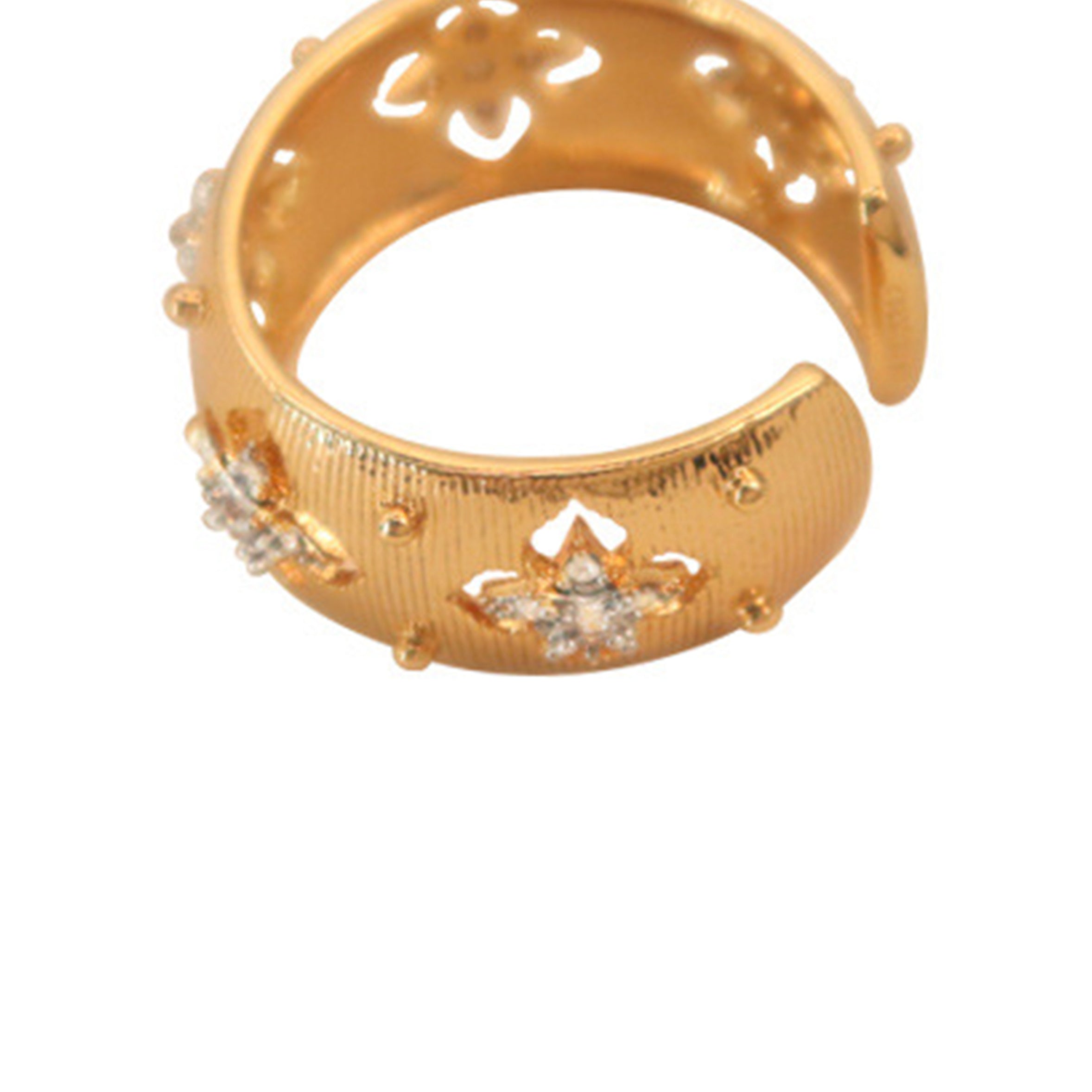 Clover Cubic Zirconia Rings R2340