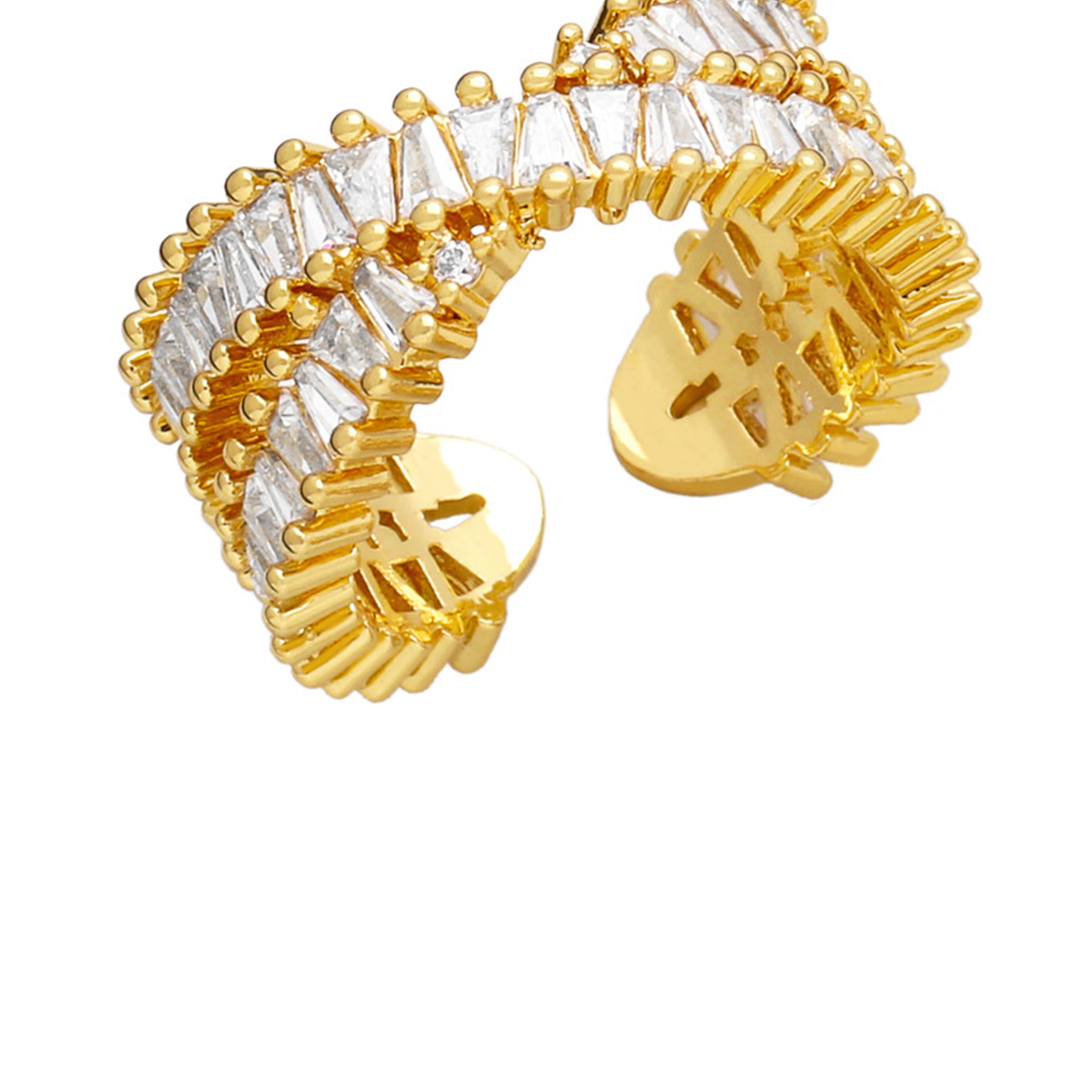 Cross Cubic Zirconia Rings R2449