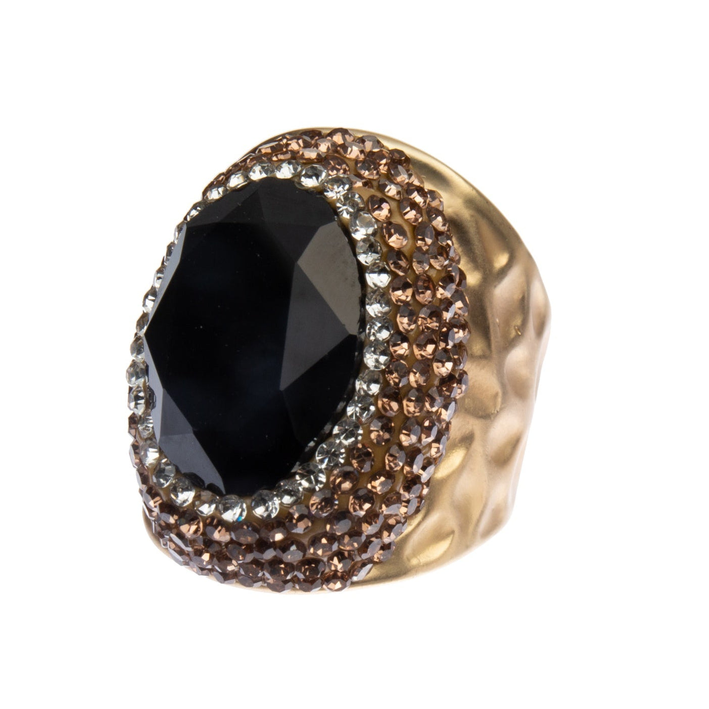 Anillos de aleación de diamantes de imitación de vidrio R2543