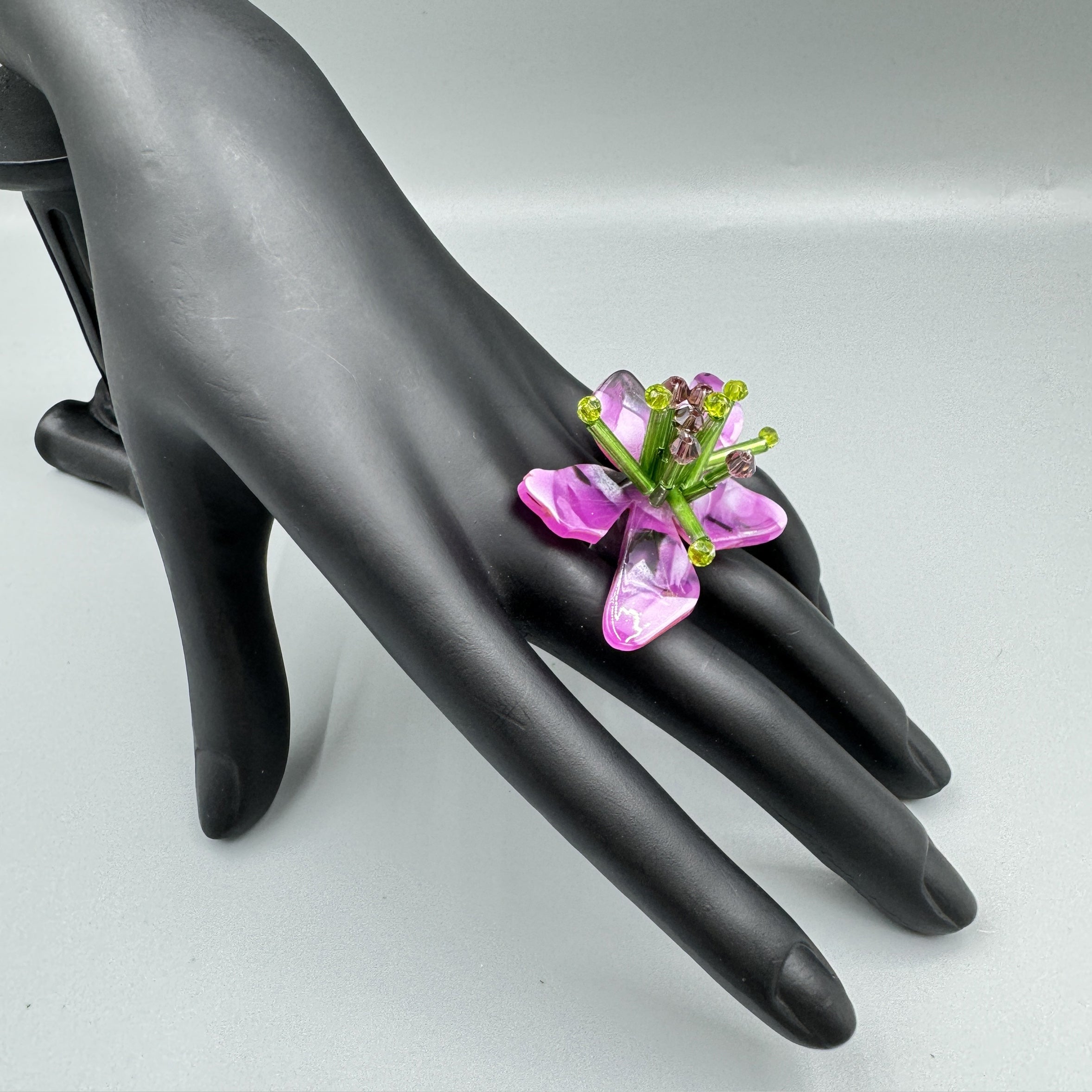 Floral Acrylic Rings R2582