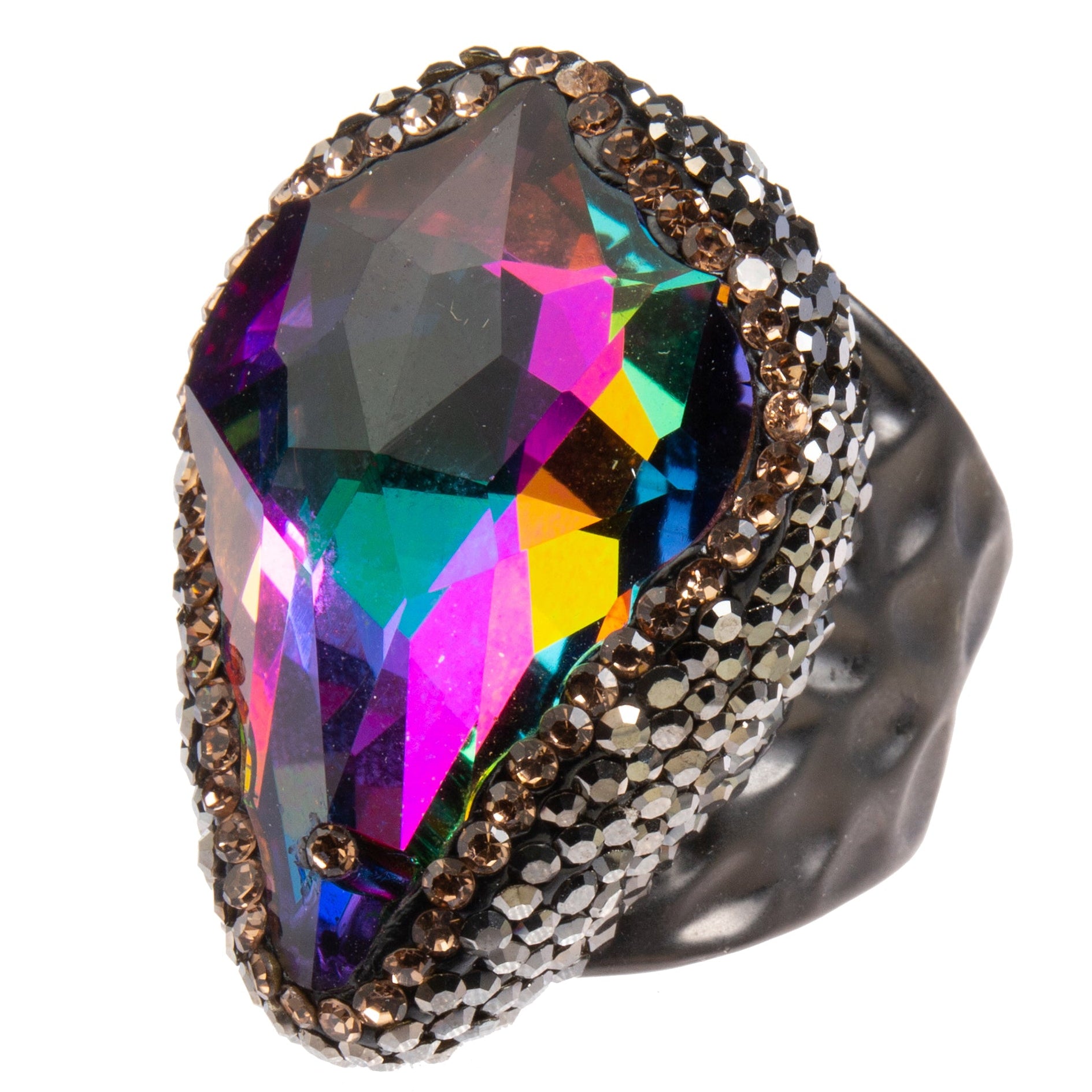 Glass Rhinestone Alloy Ring R2590