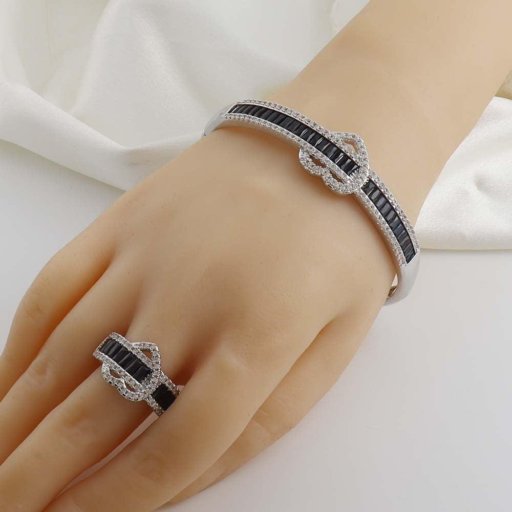 Cubic Zirconia Heart Ring R2632