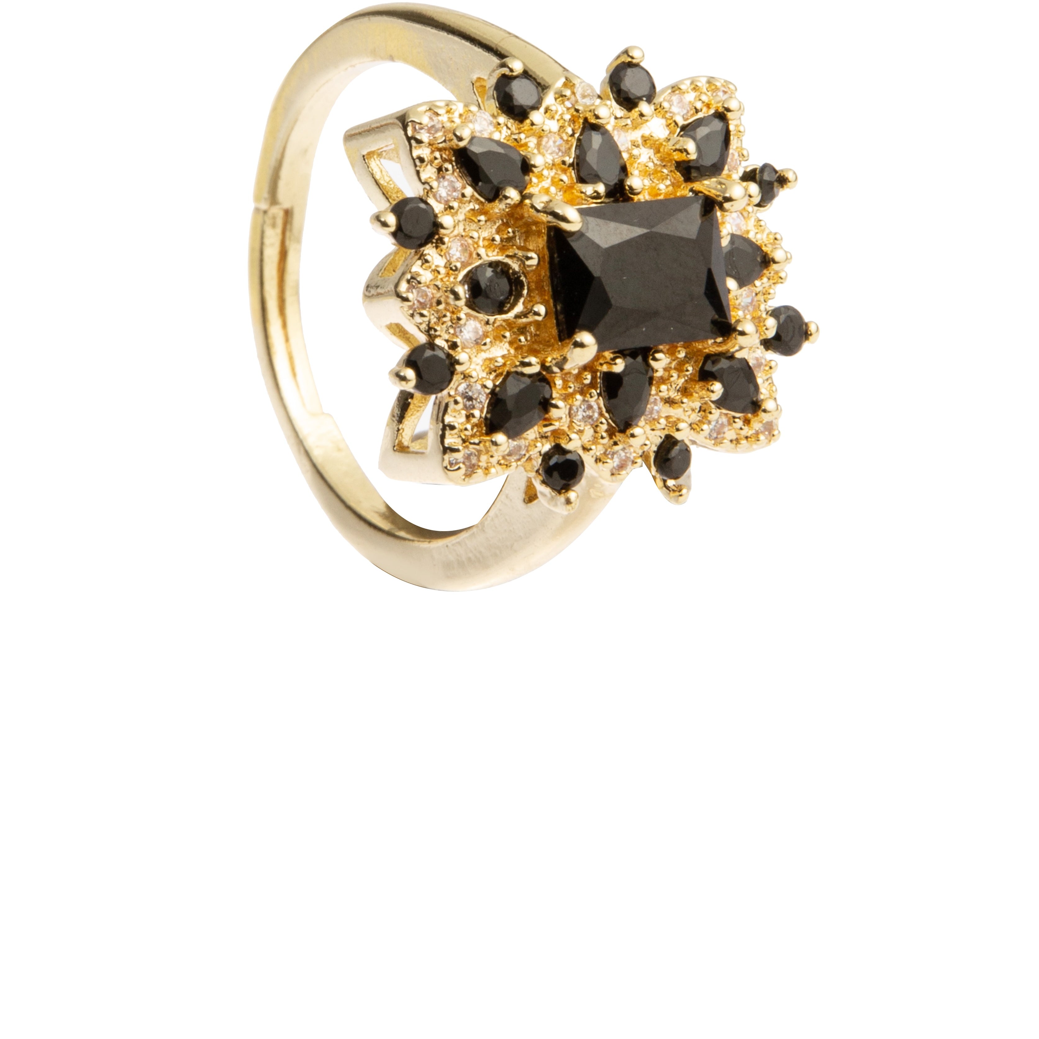 Flower Rhinestone Ring R2647