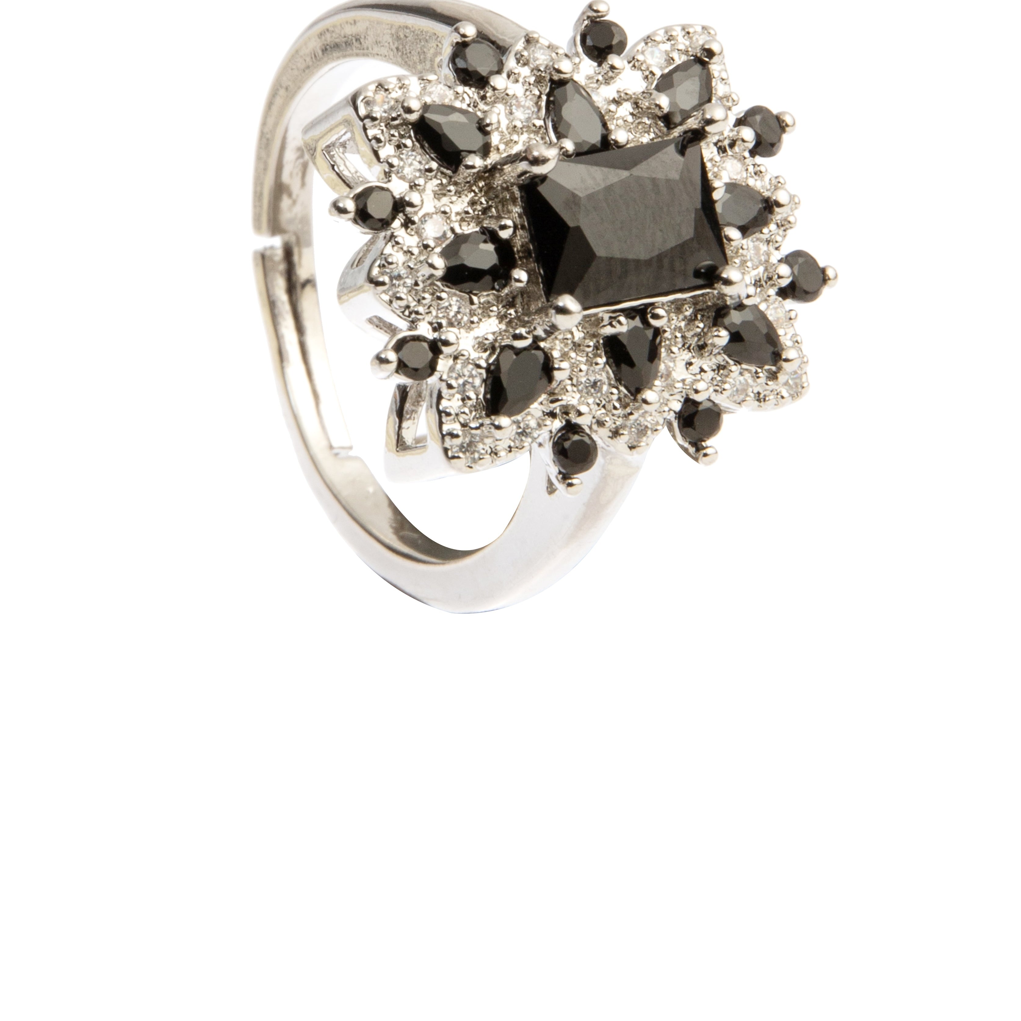 Flower Rhinestone Ring R2647