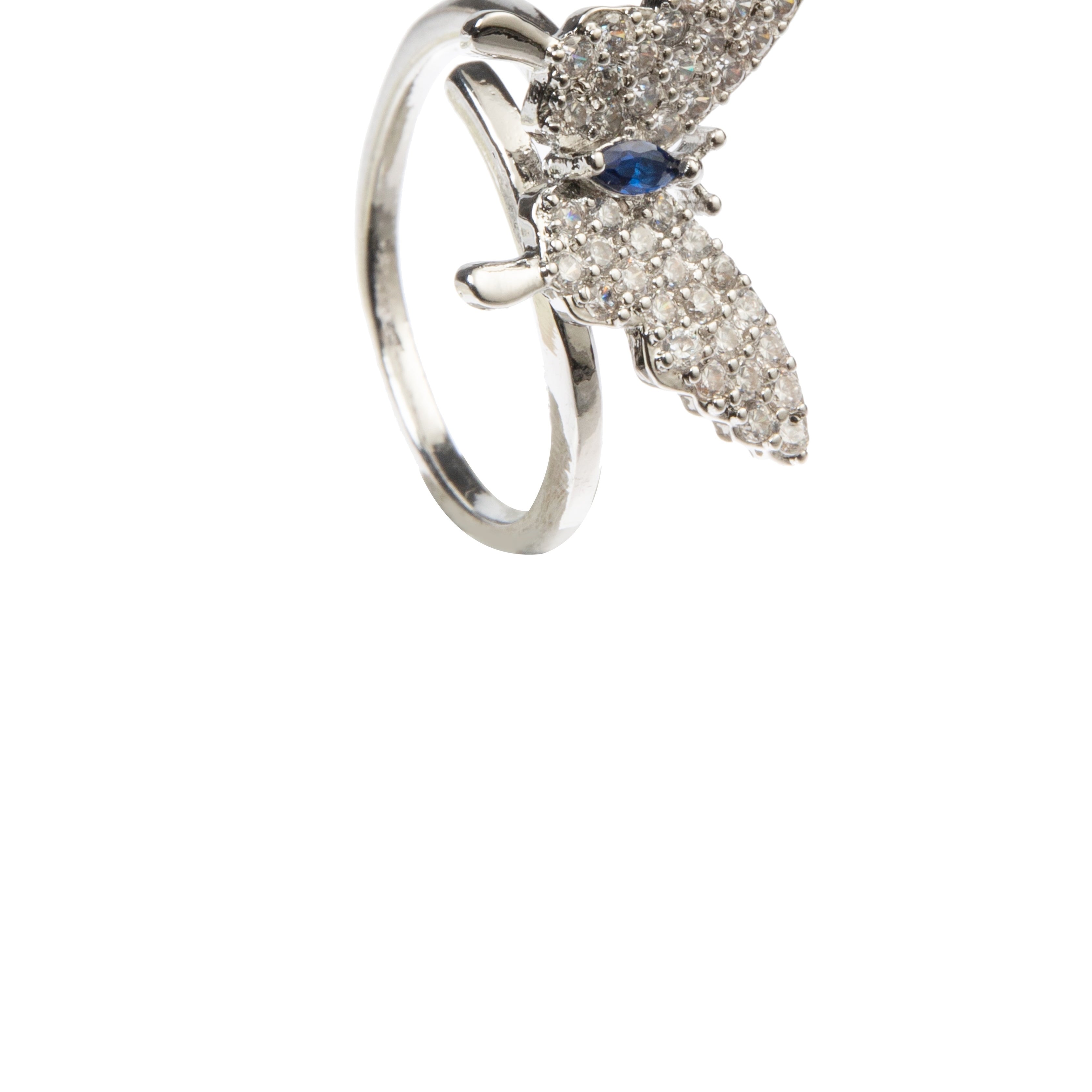 Butterfly Rhinestone Ring R2649