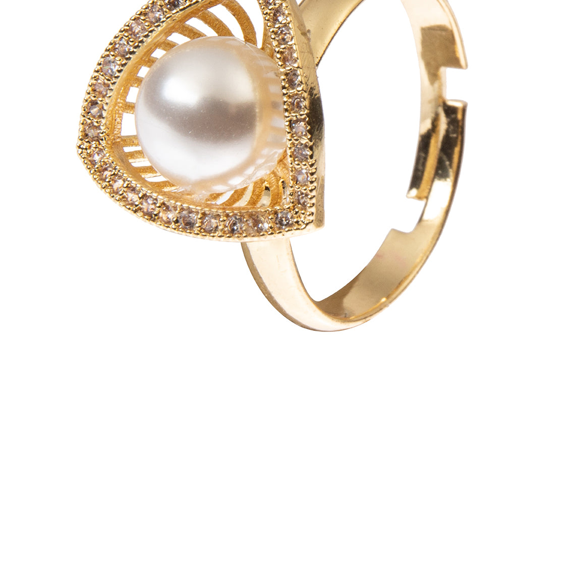 Irregular Shape Cubic Zirconia Ring R2666