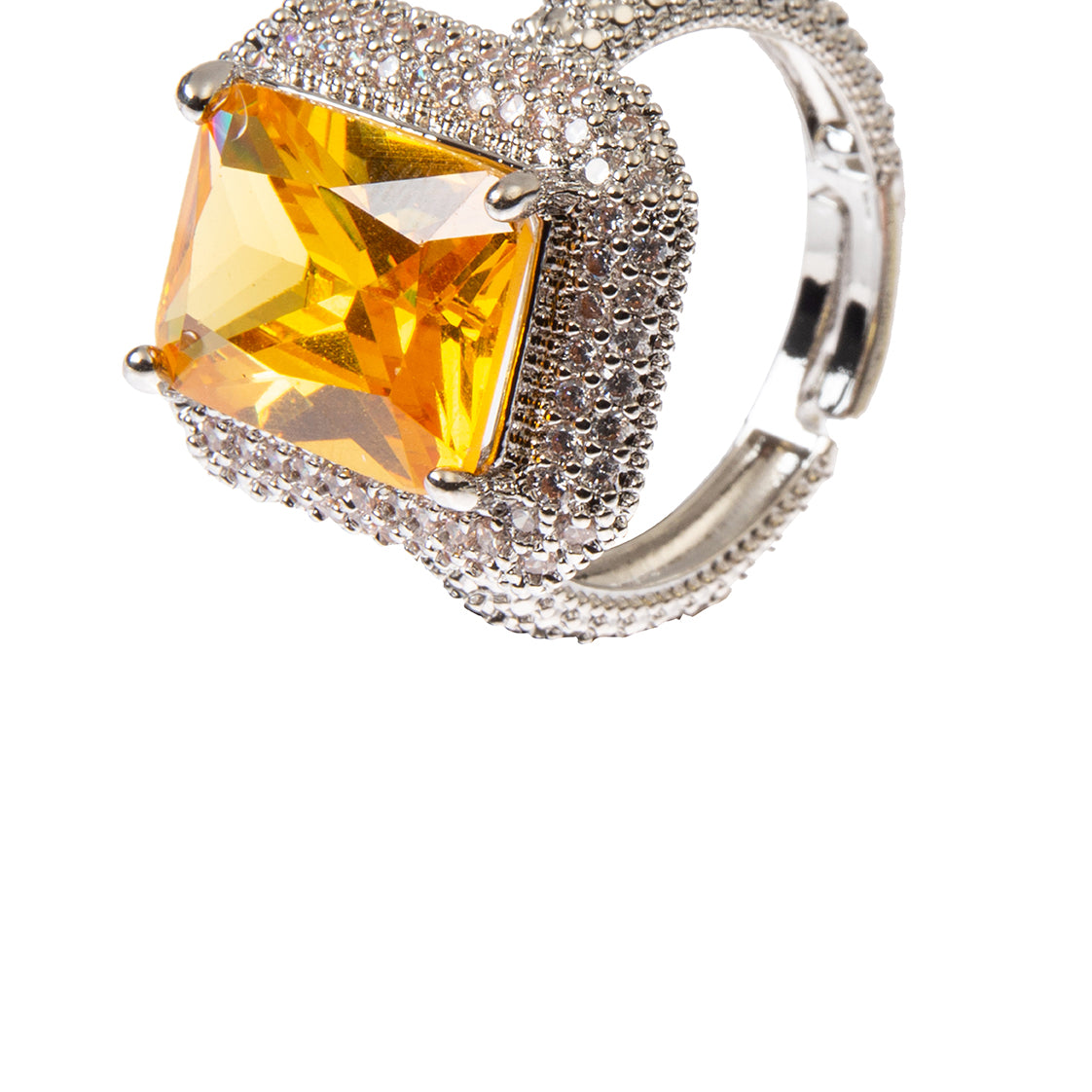 Sugar Cube Cubic Zirconia Ring R2684