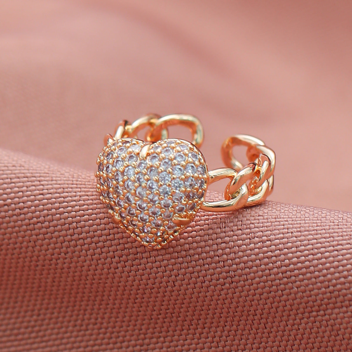 Love Alloy Cubic Zirconia Ring R2706