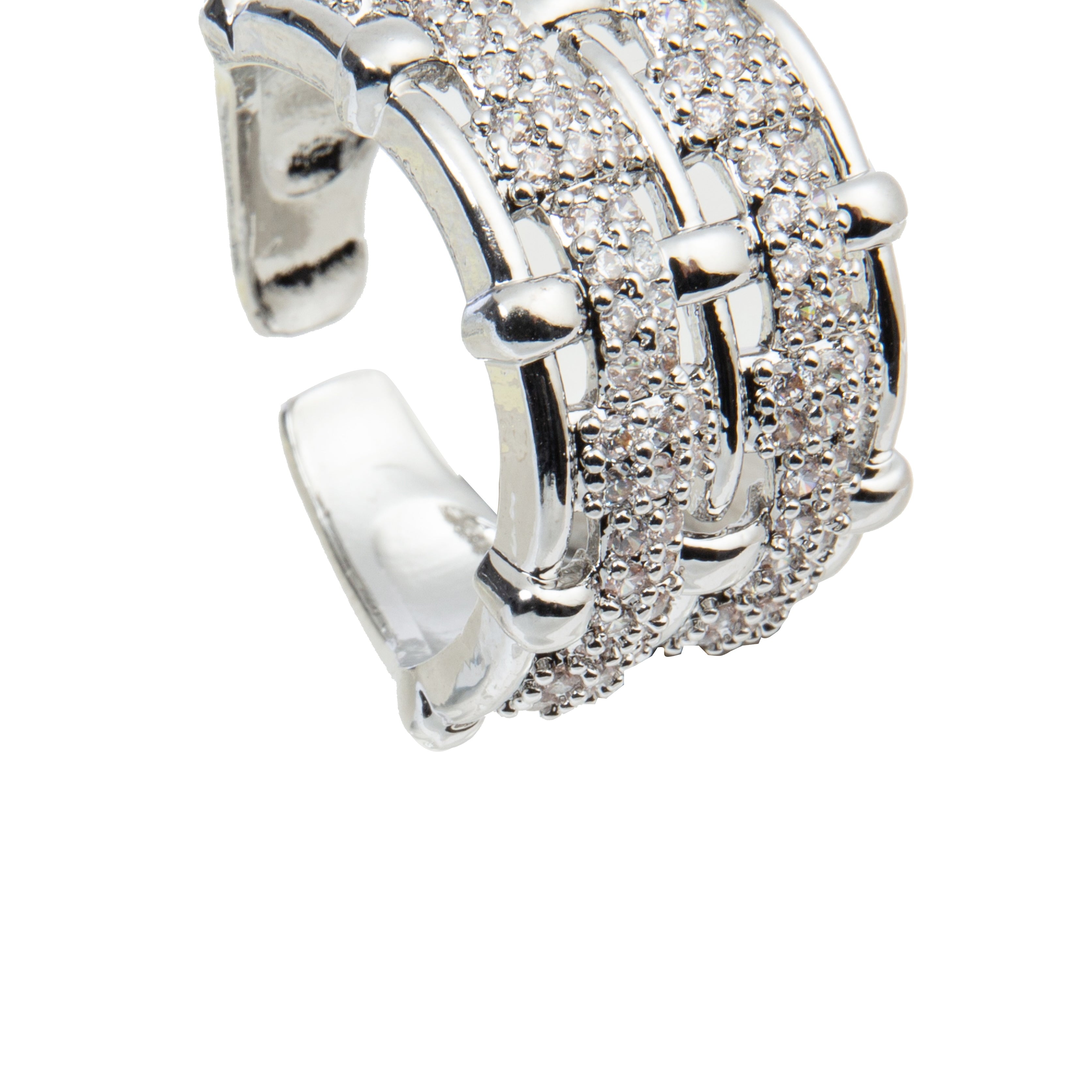 Double Line Rhinestone Ring AR12730