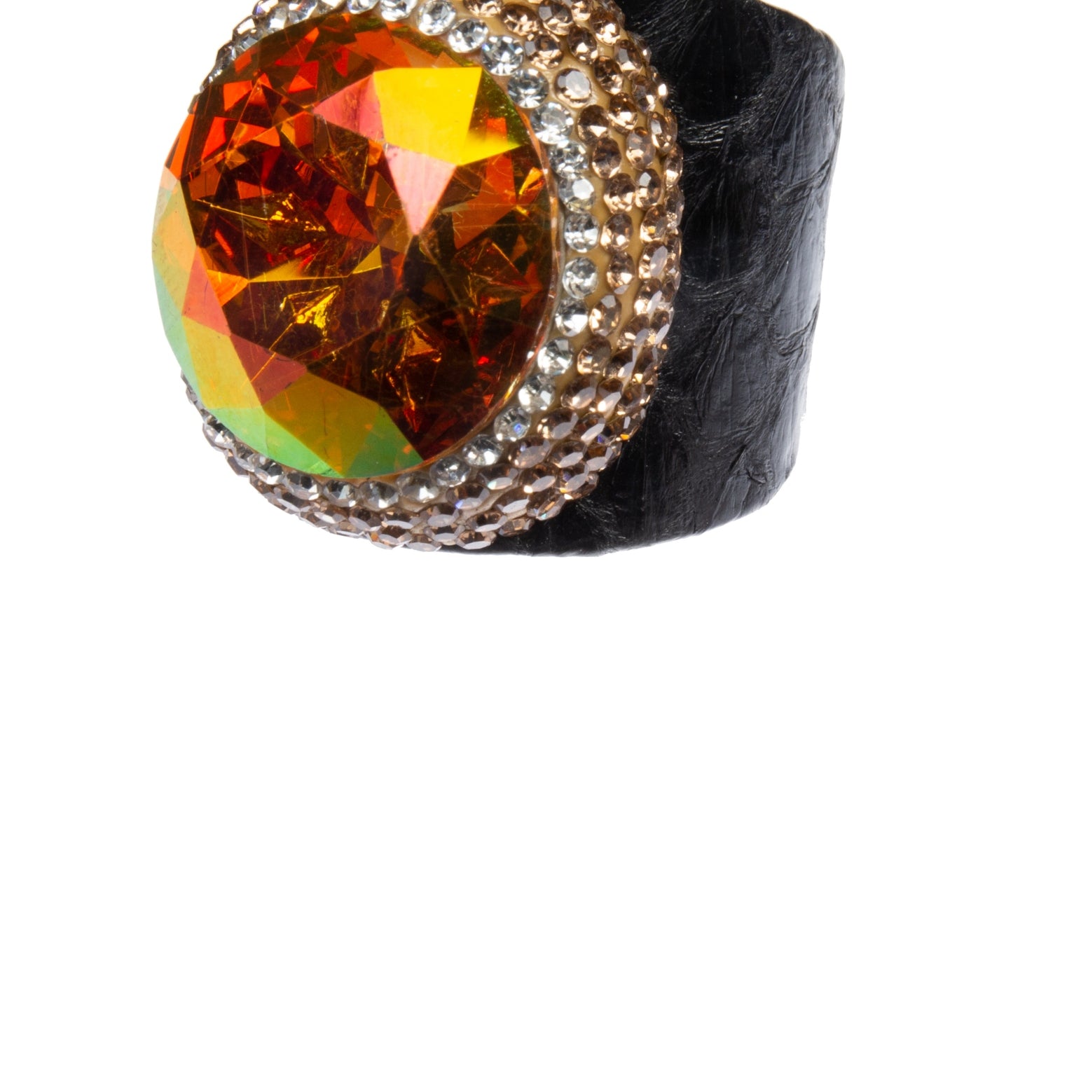 Glass Rhinestone Alloy Rings R2738