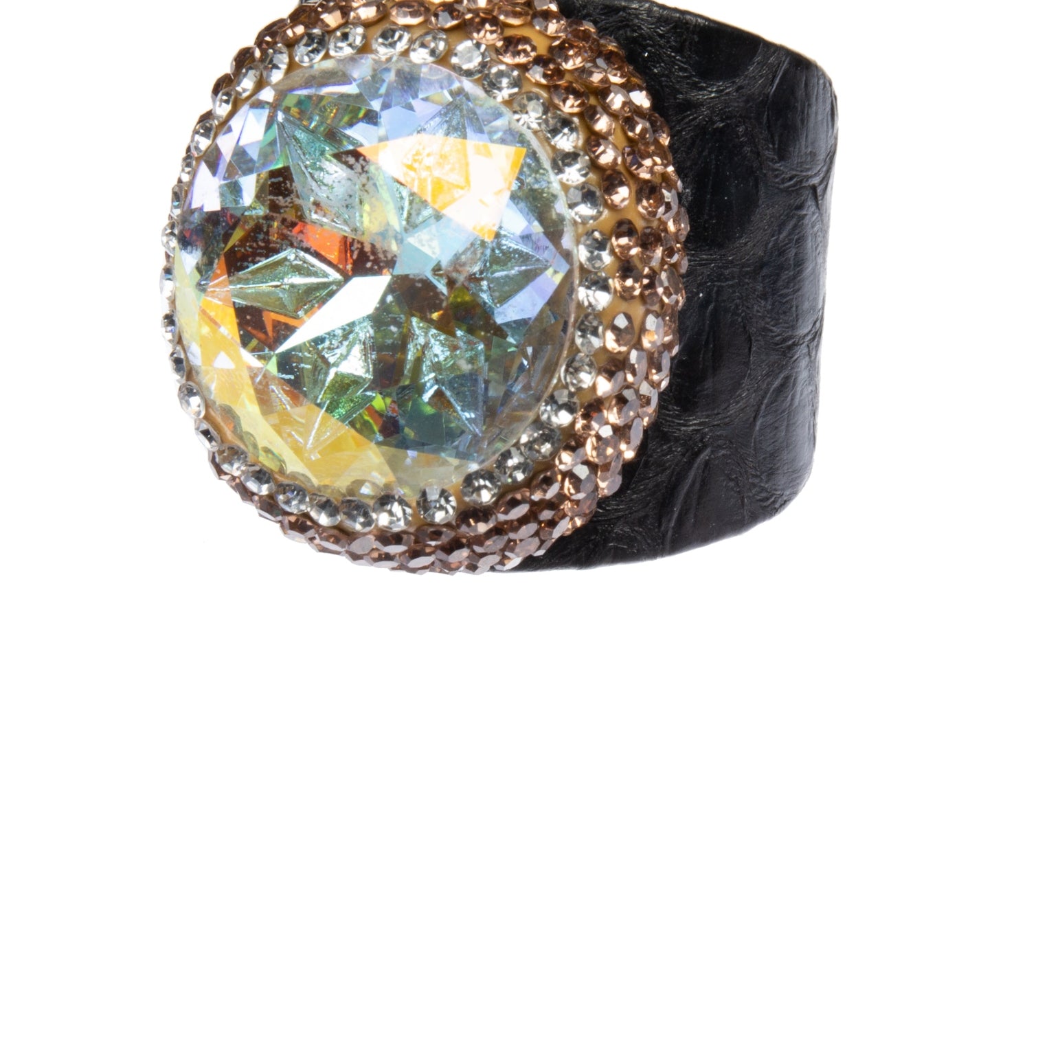 Glass Rhinestone Alloy Rings R2738