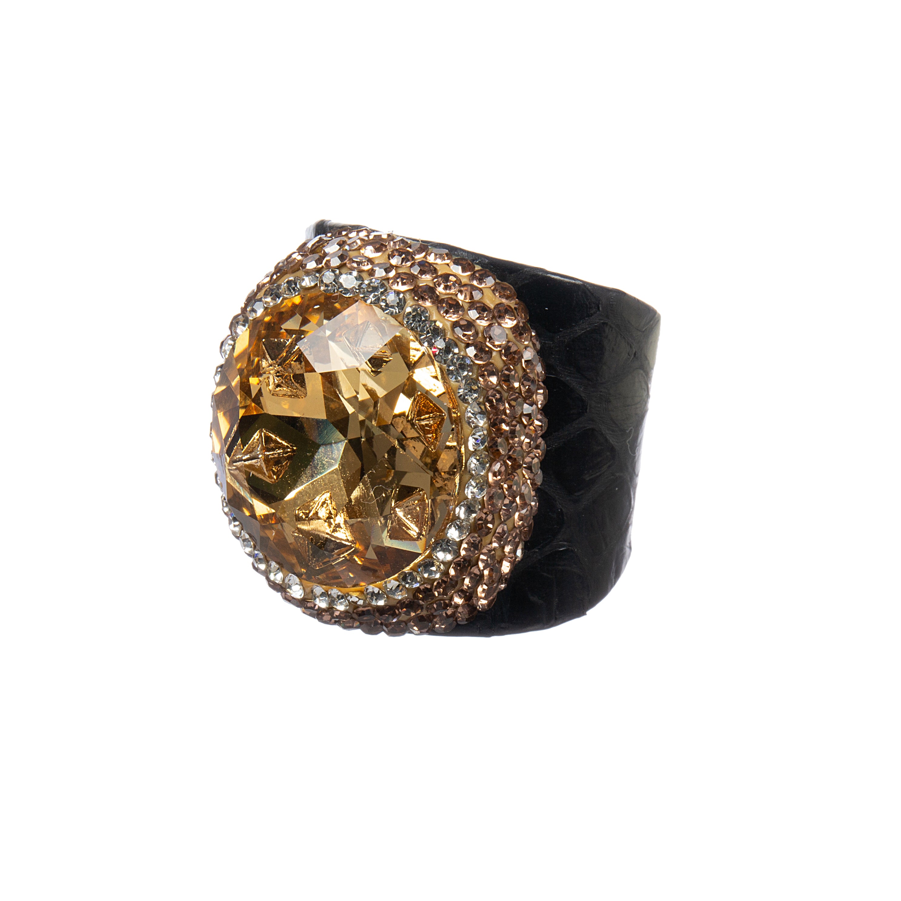 Crystal Leather Rings R2803