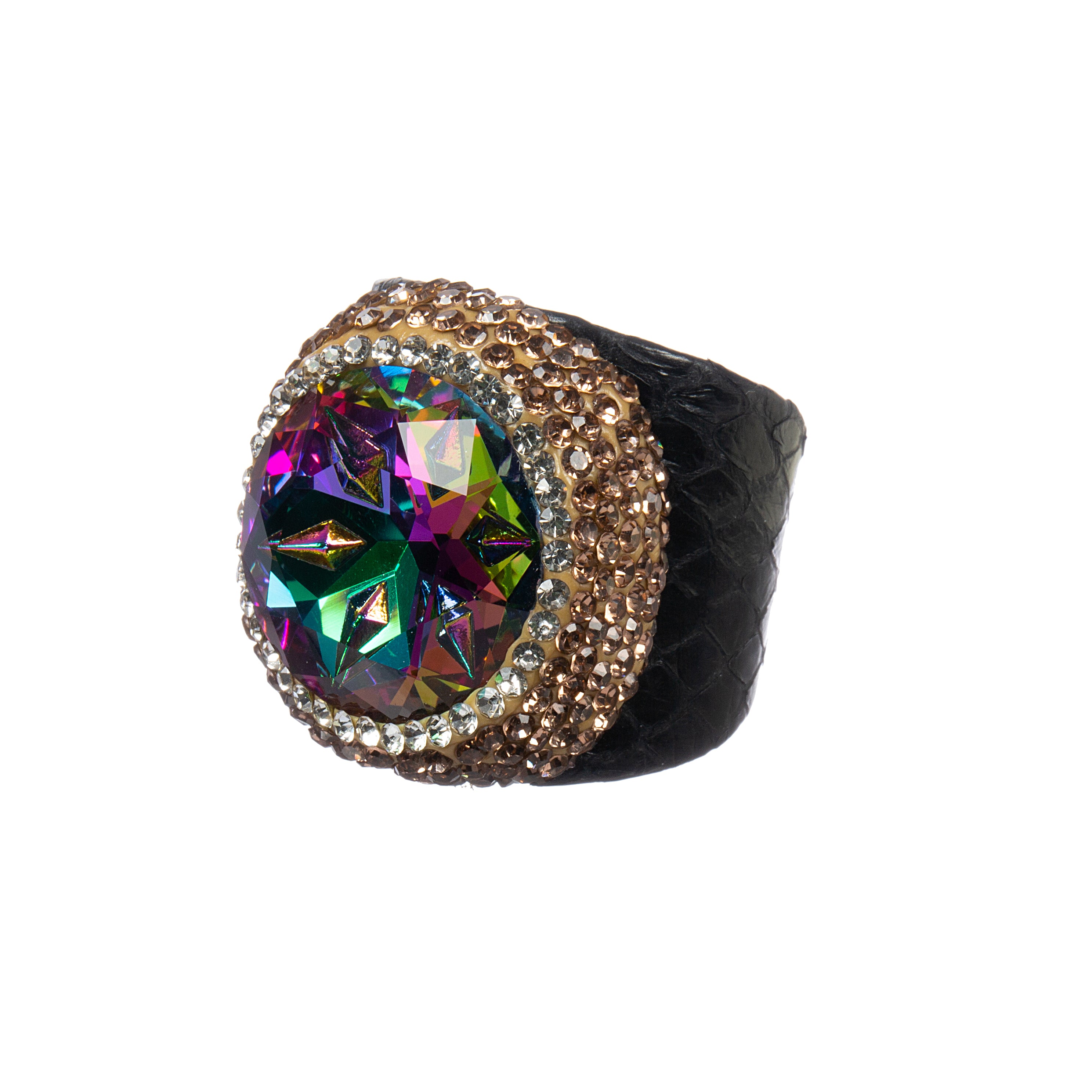 Crystal Leather Rings R2803