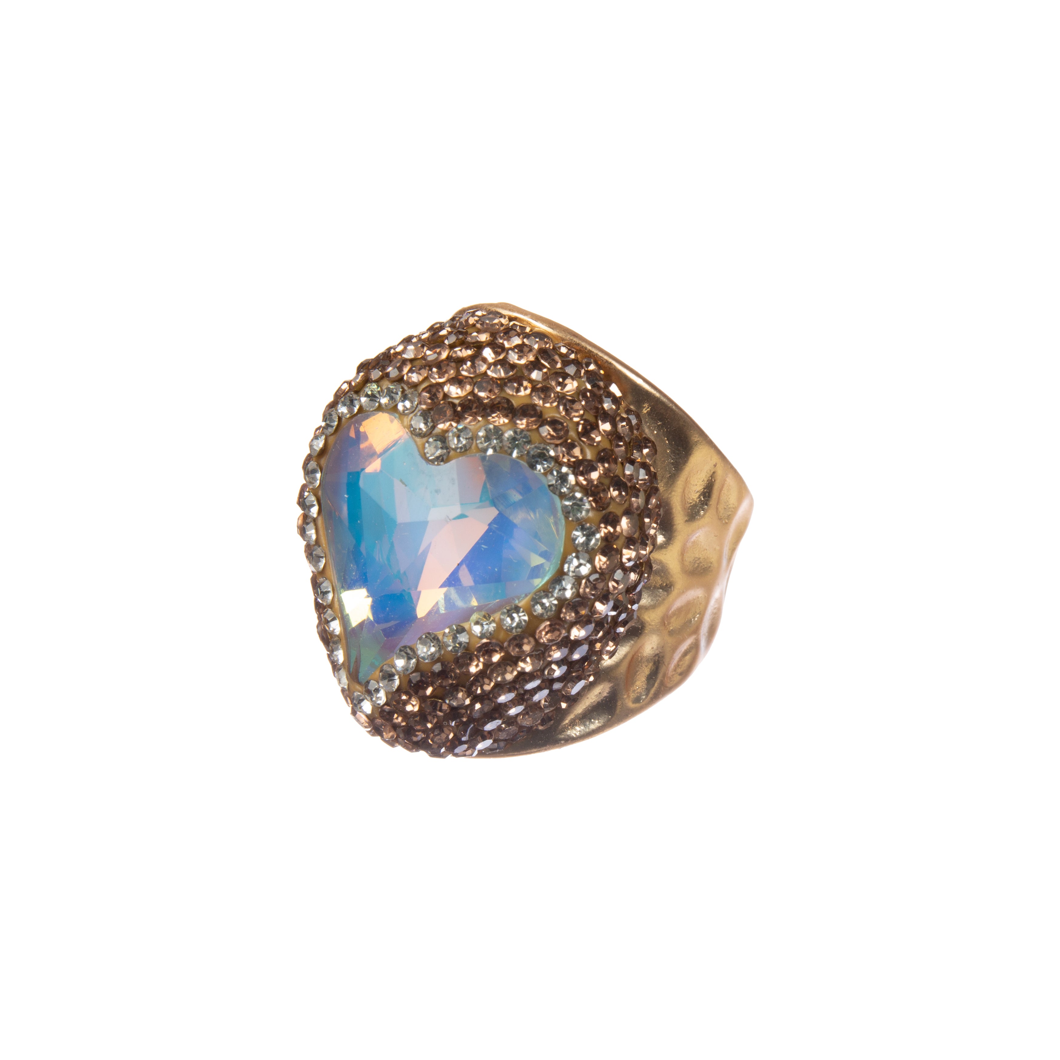 Heart Shape Crystal Alloy Ring R2828