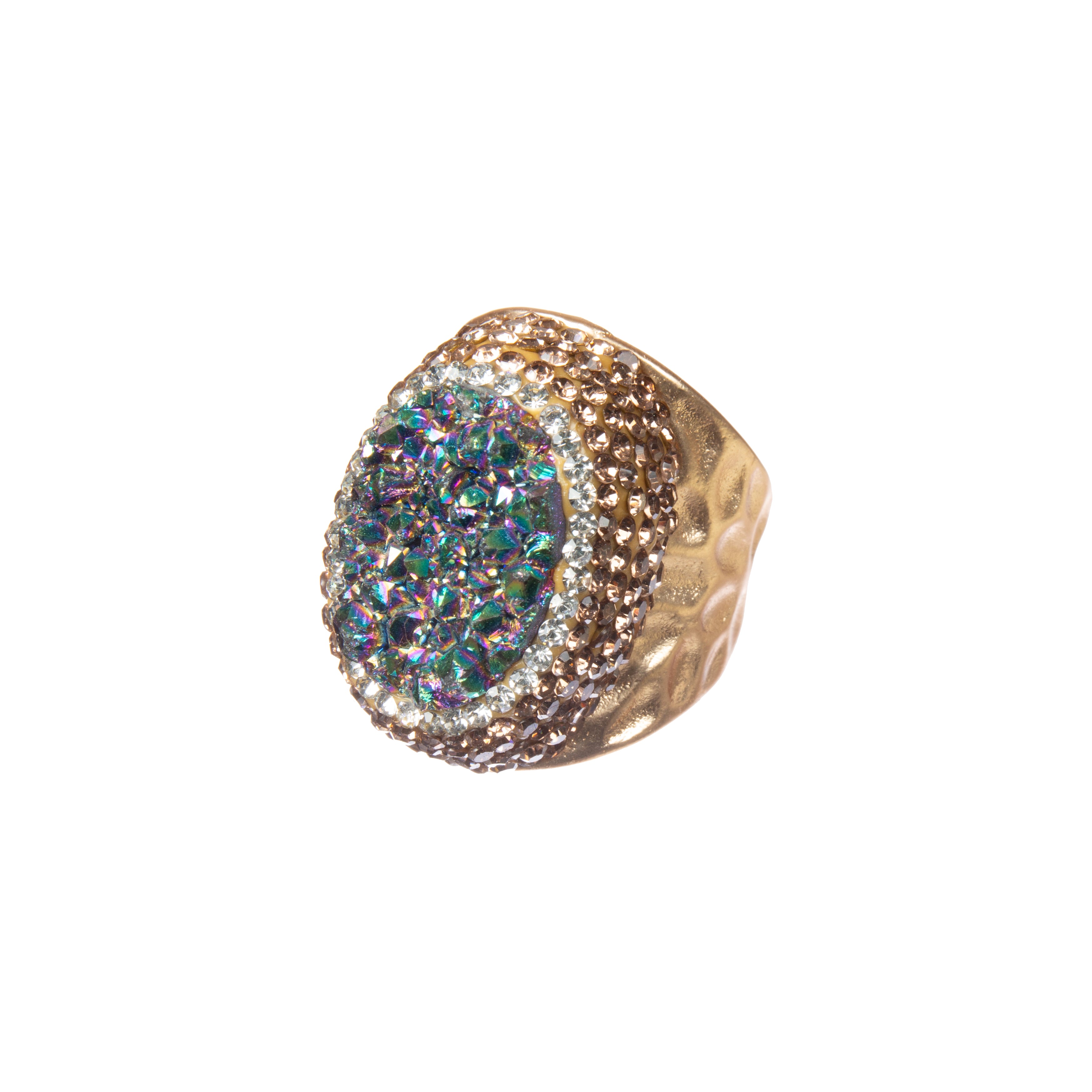 Druzy Alloy Ring R2844