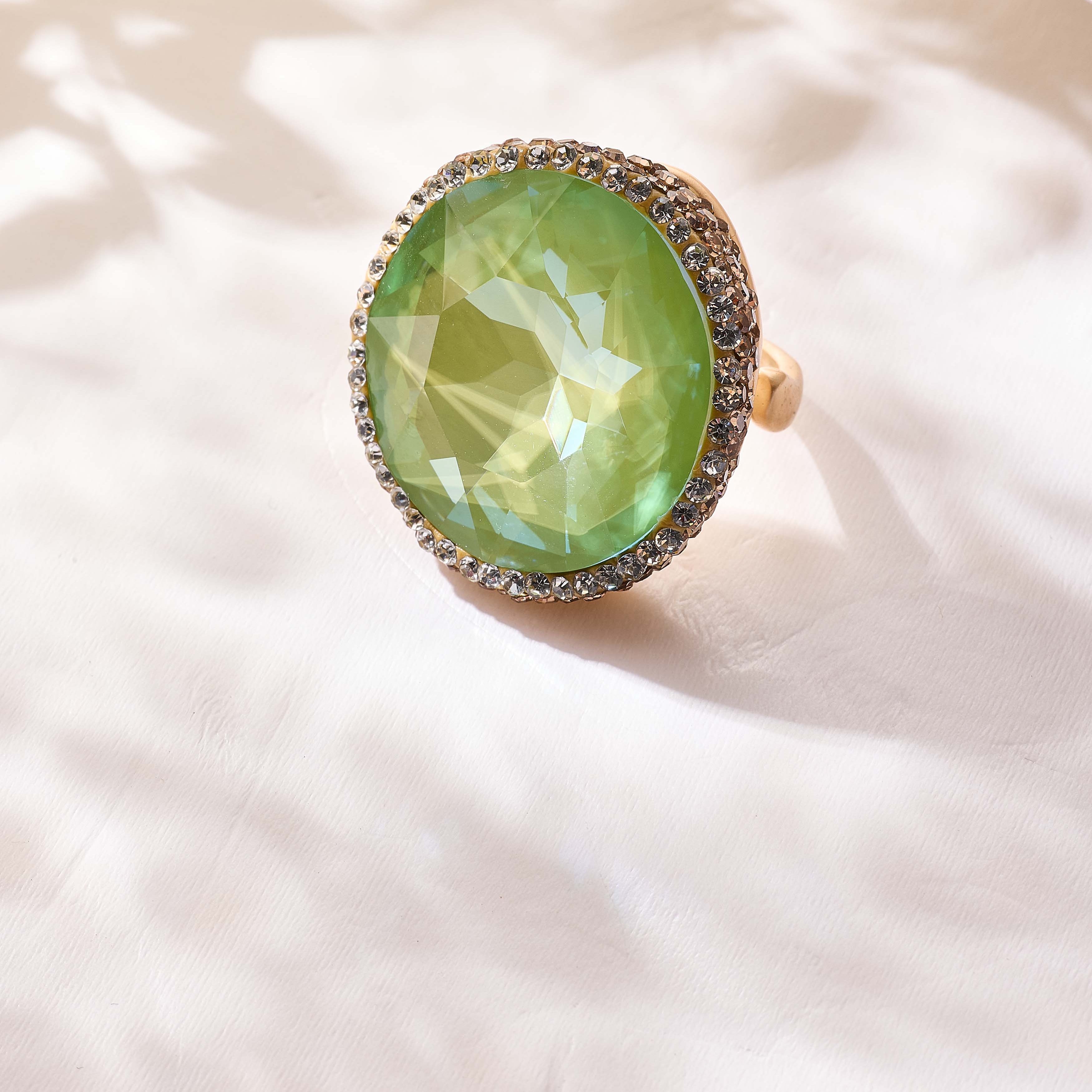 Crystal Pavé Cocktail Ring R2909