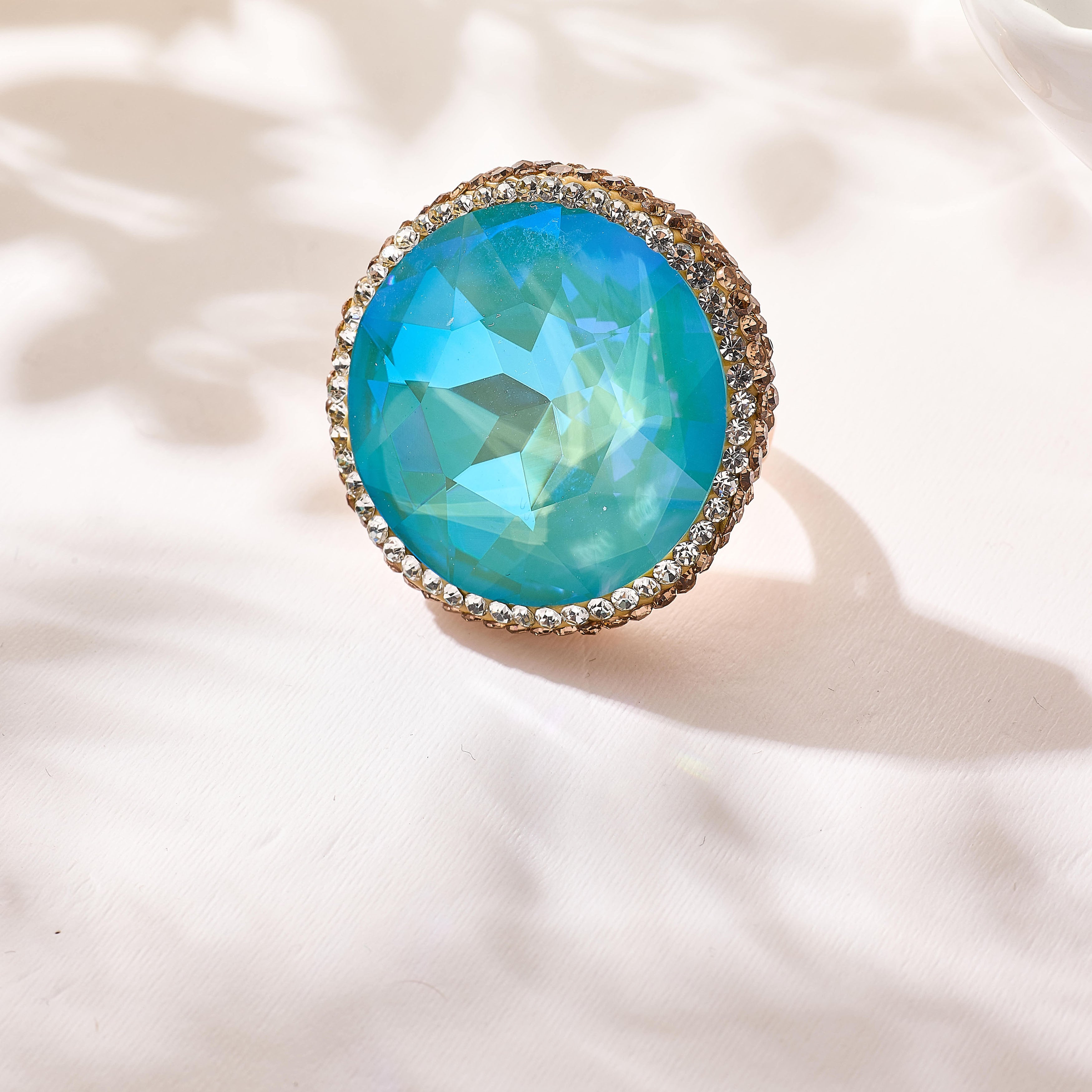 Crystal Pavé Cocktail Ring R2909