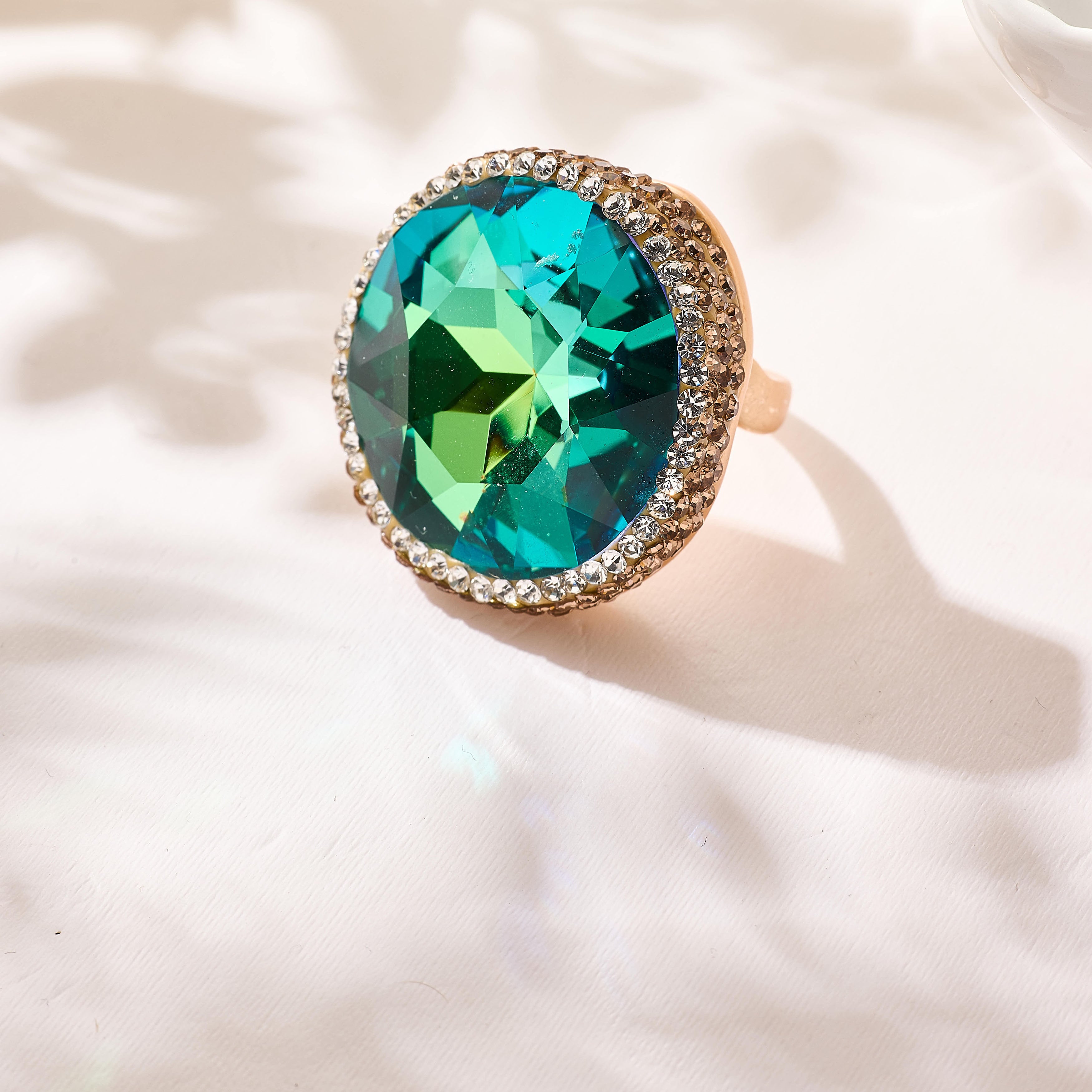 Crystal Pavé Cocktail Ring R2909