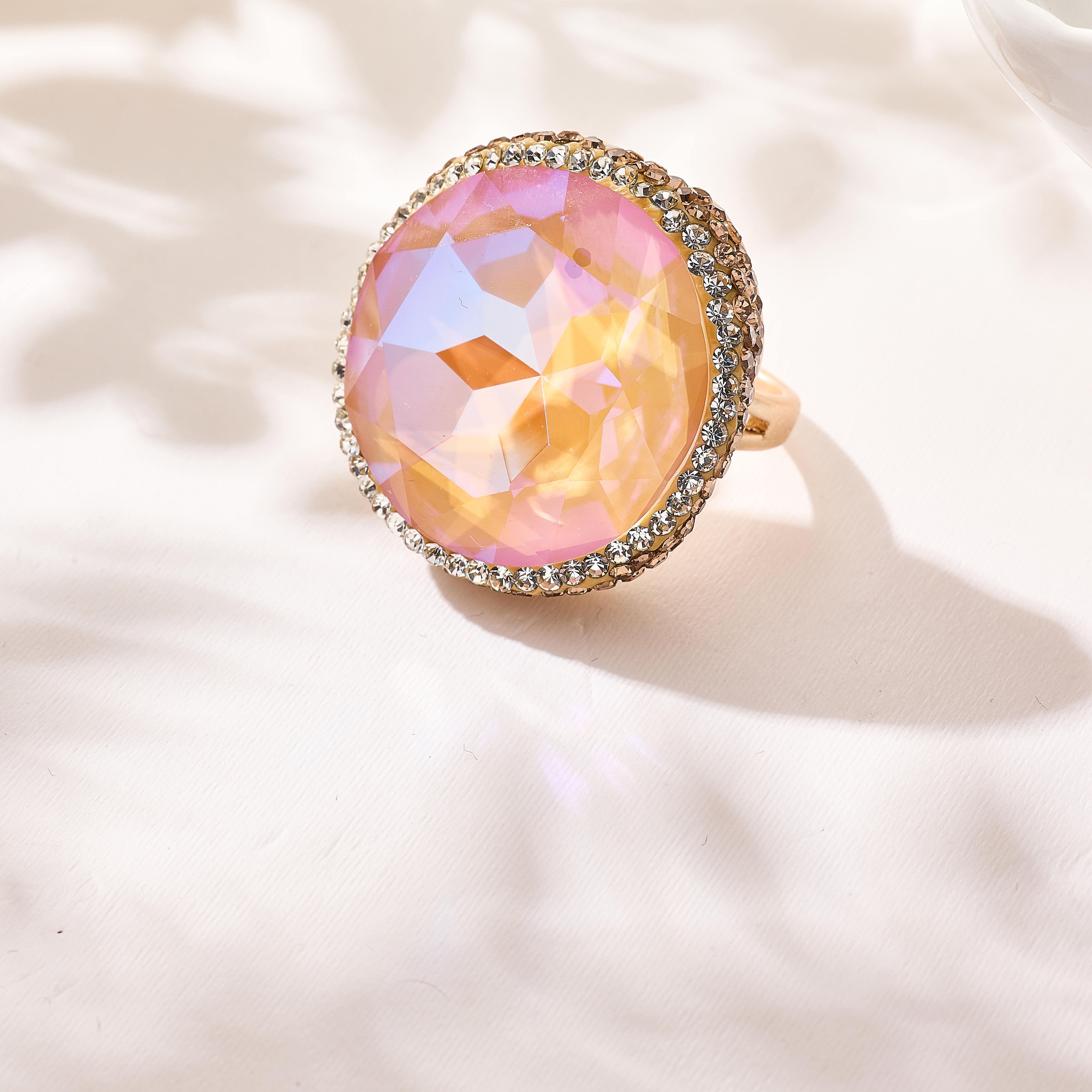 Crystal Pavé Cocktail Ring R2909