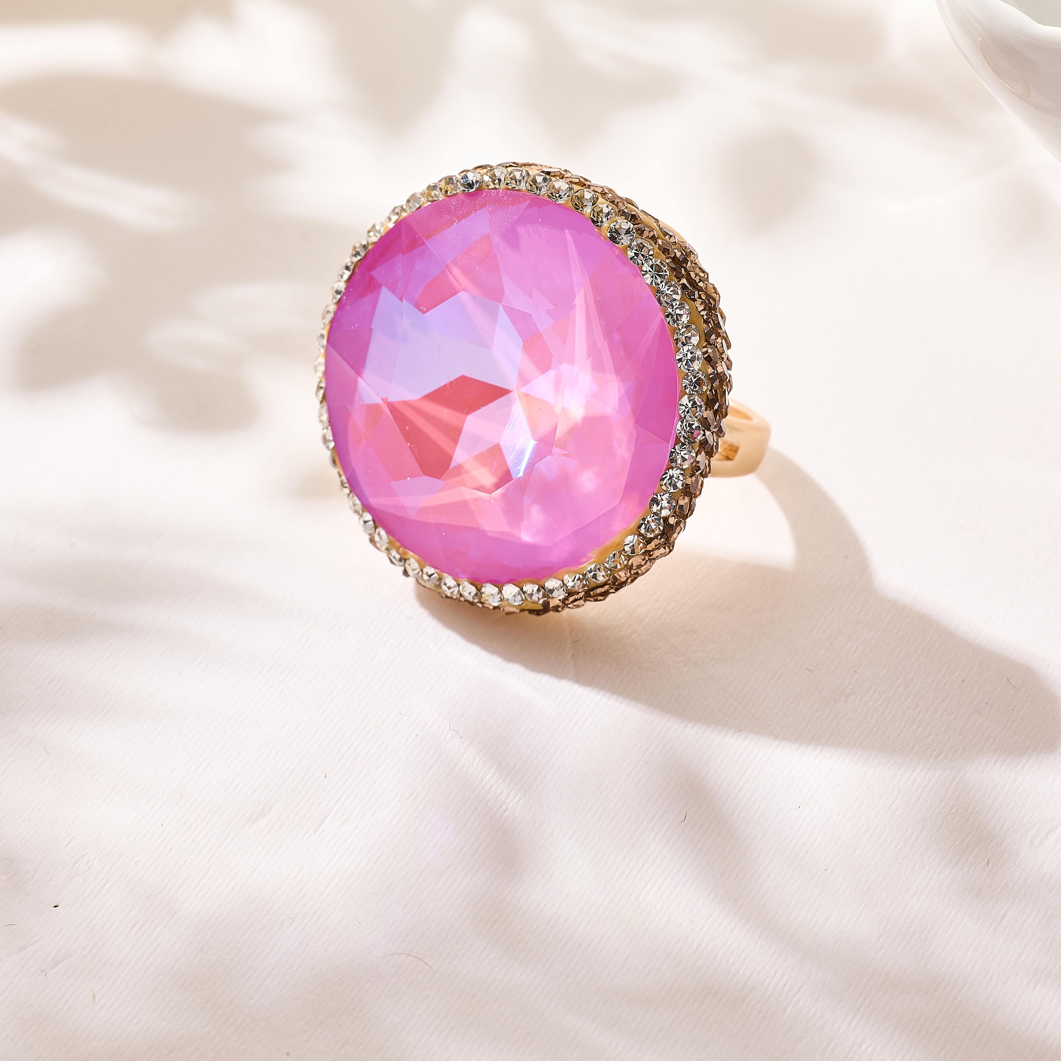 Crystal Pavé Cocktail Ring R2909