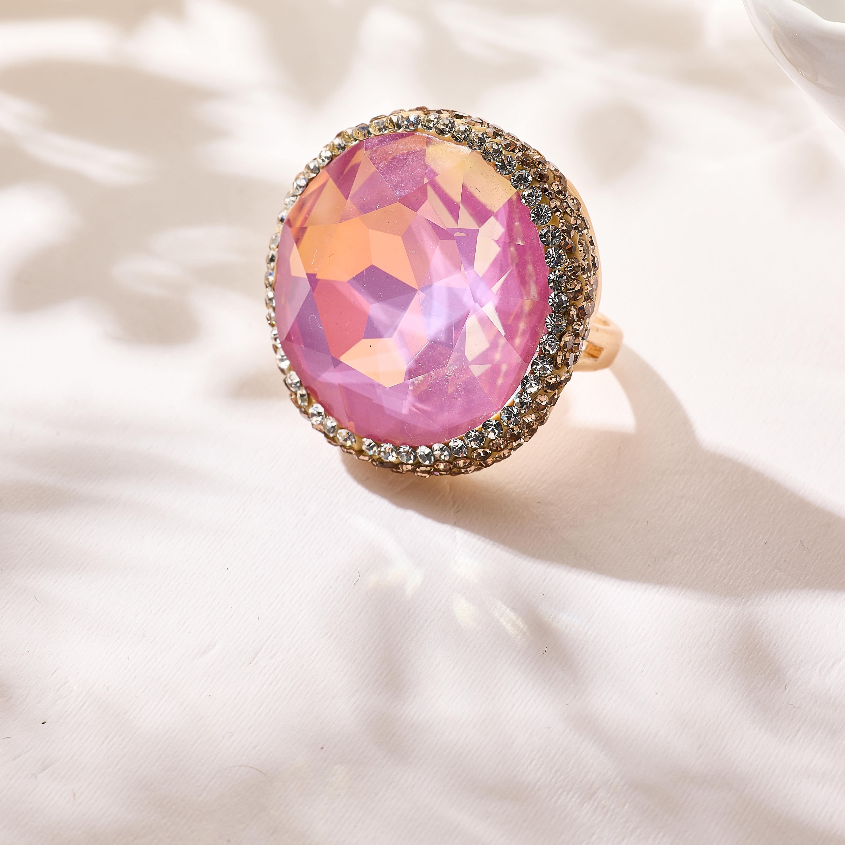 Crystal Pavé Cocktail Ring R2909
