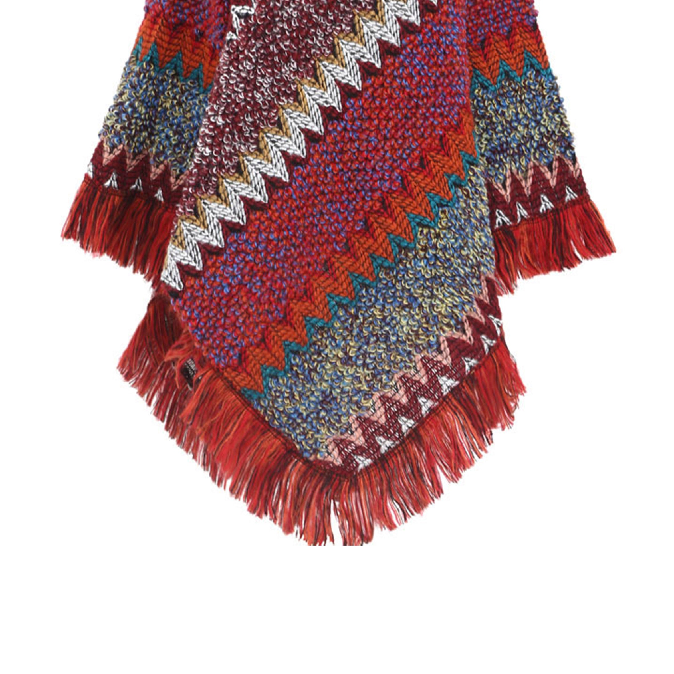 Knitted Tassel Shawl S0097