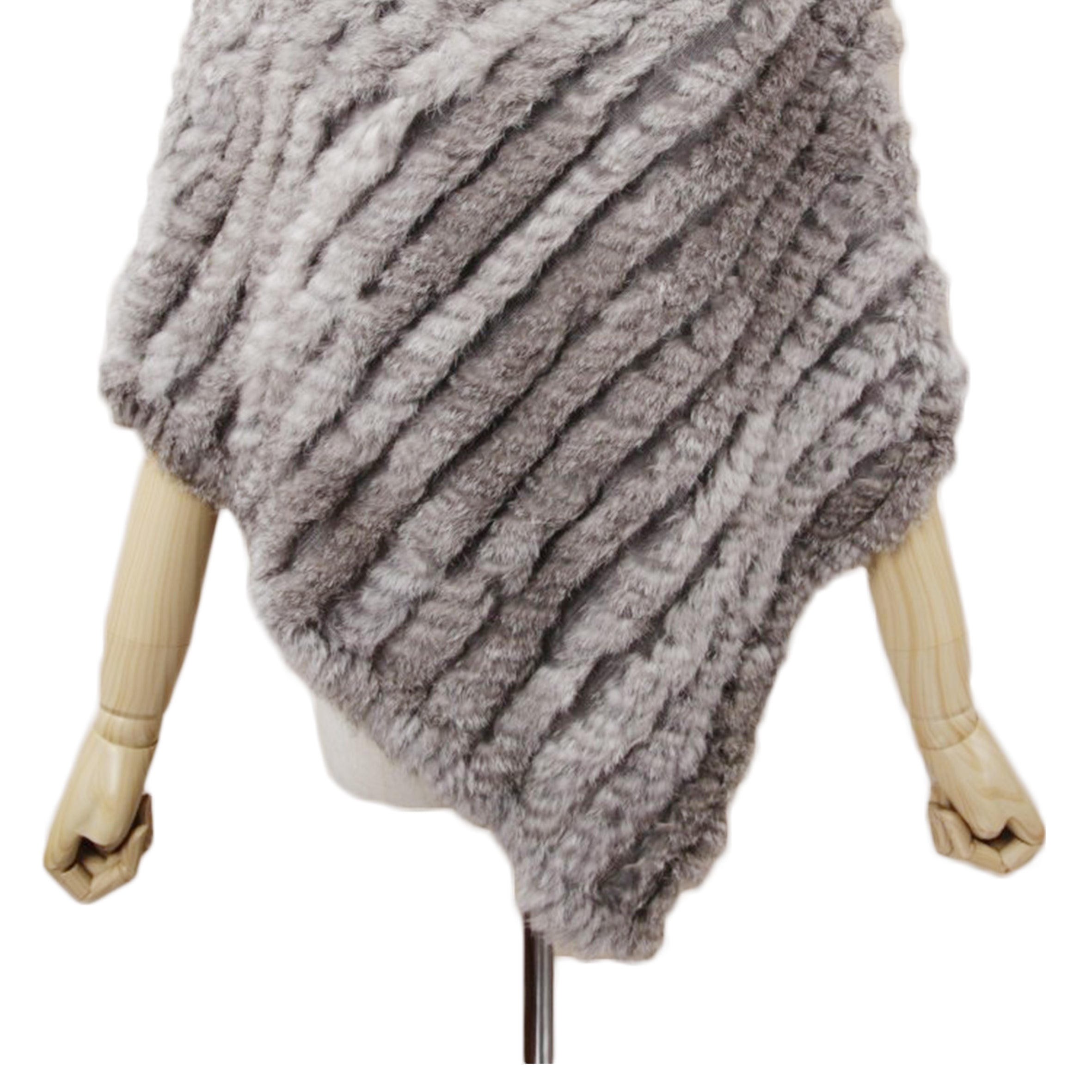 Faux Fur Poncho S0206
