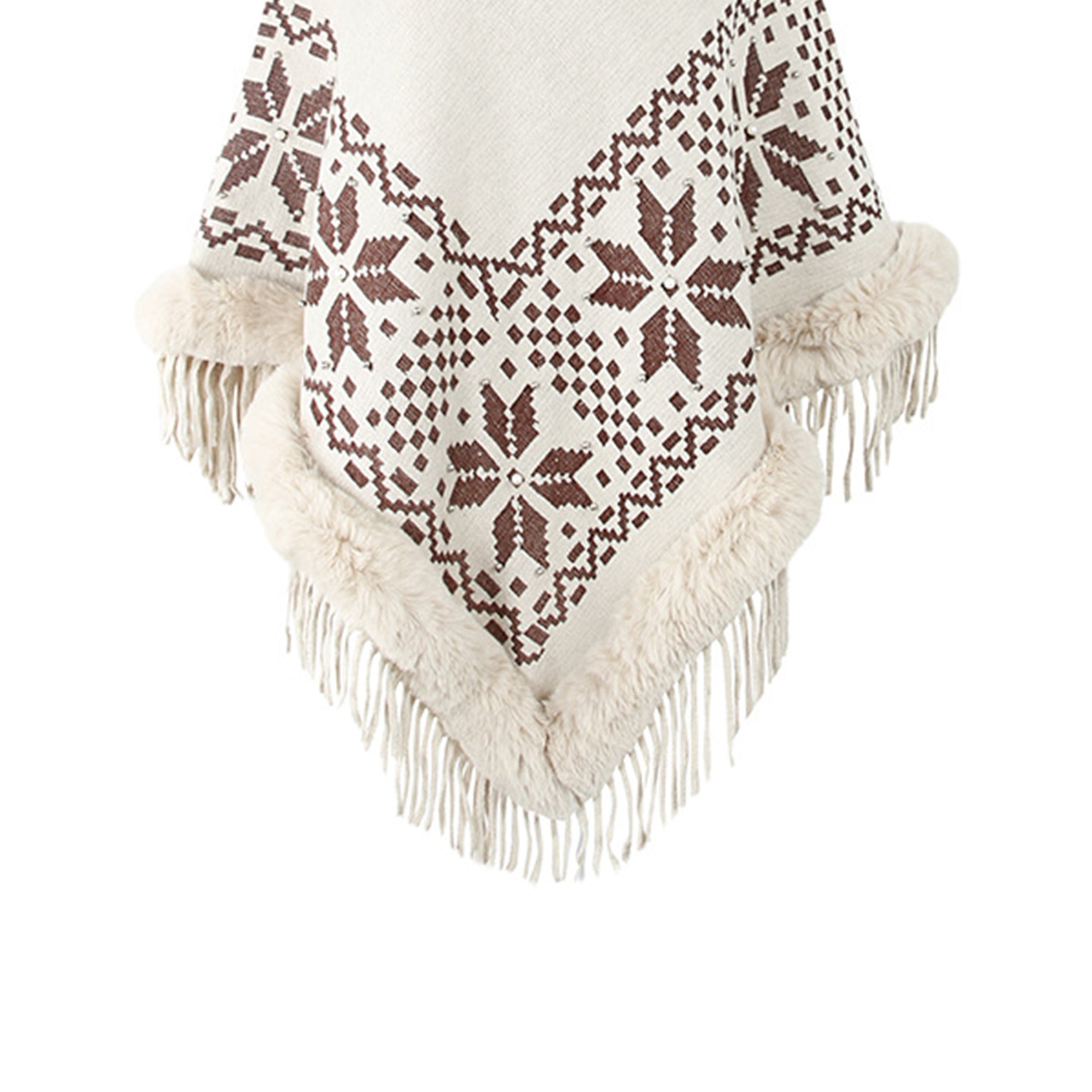 Collar Pullover Tassel Cape S0211