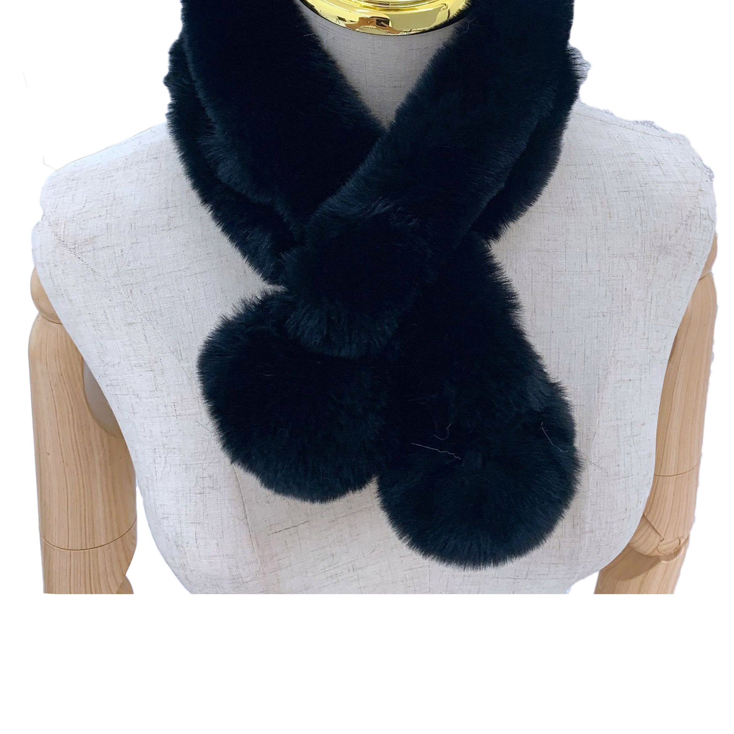 Hairball Fur Cross Scarves S0231