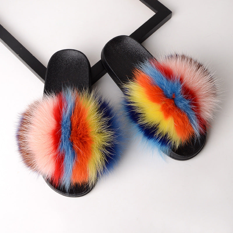 Faux Fur Plush Slippers SH0012