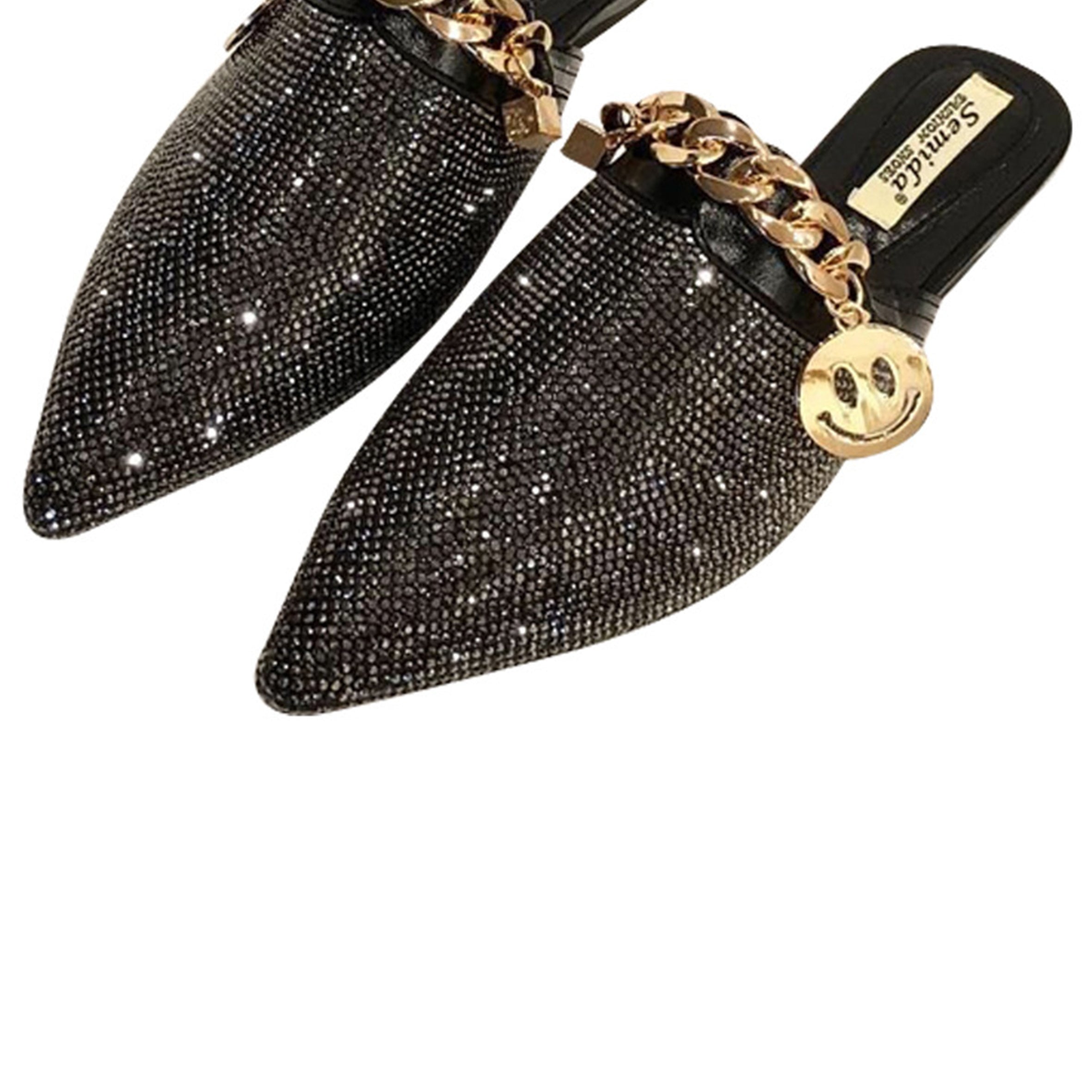 Rhinestone Chain Sandals Slippers SH0029