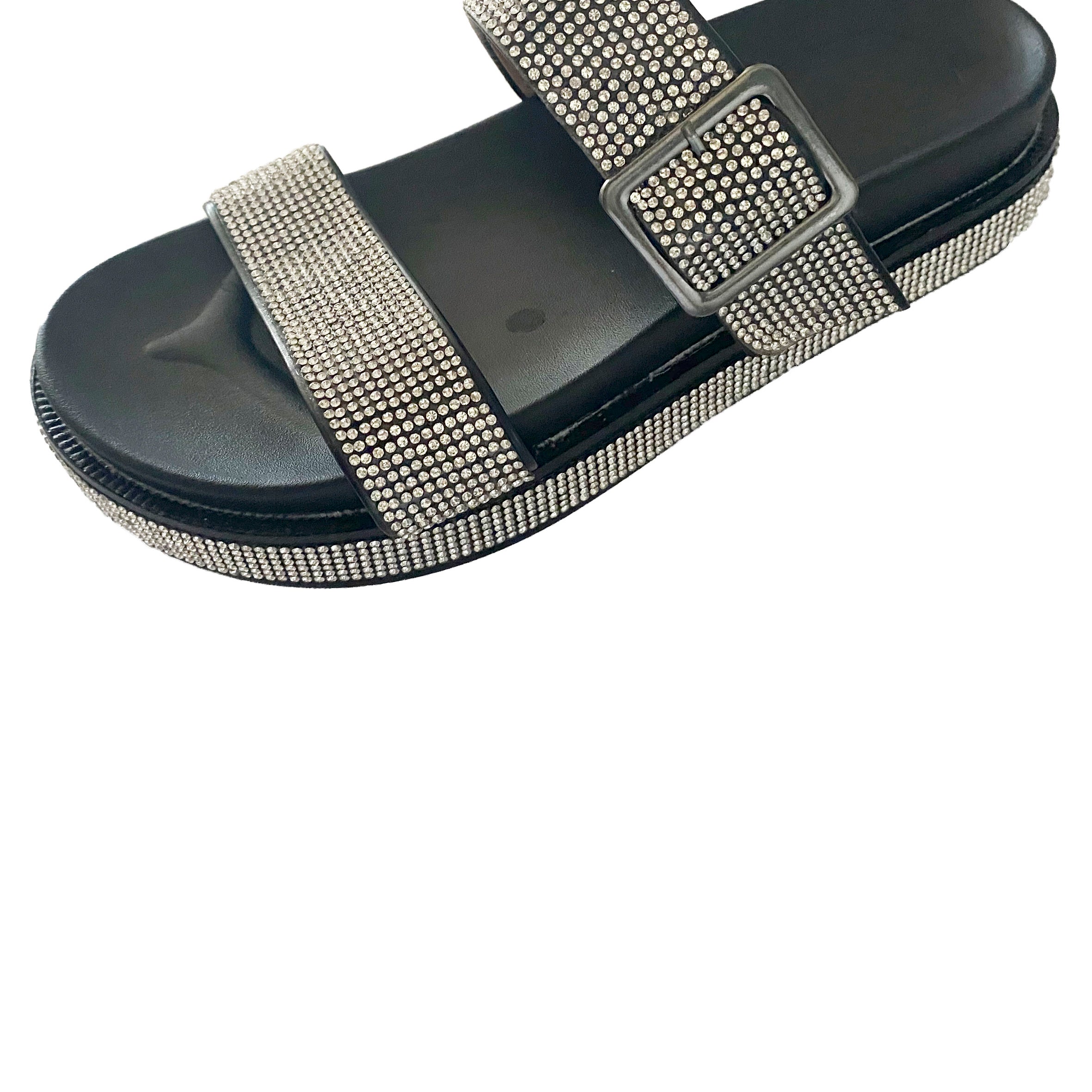 Rhinestone Sandals Slippers SH0031-GD