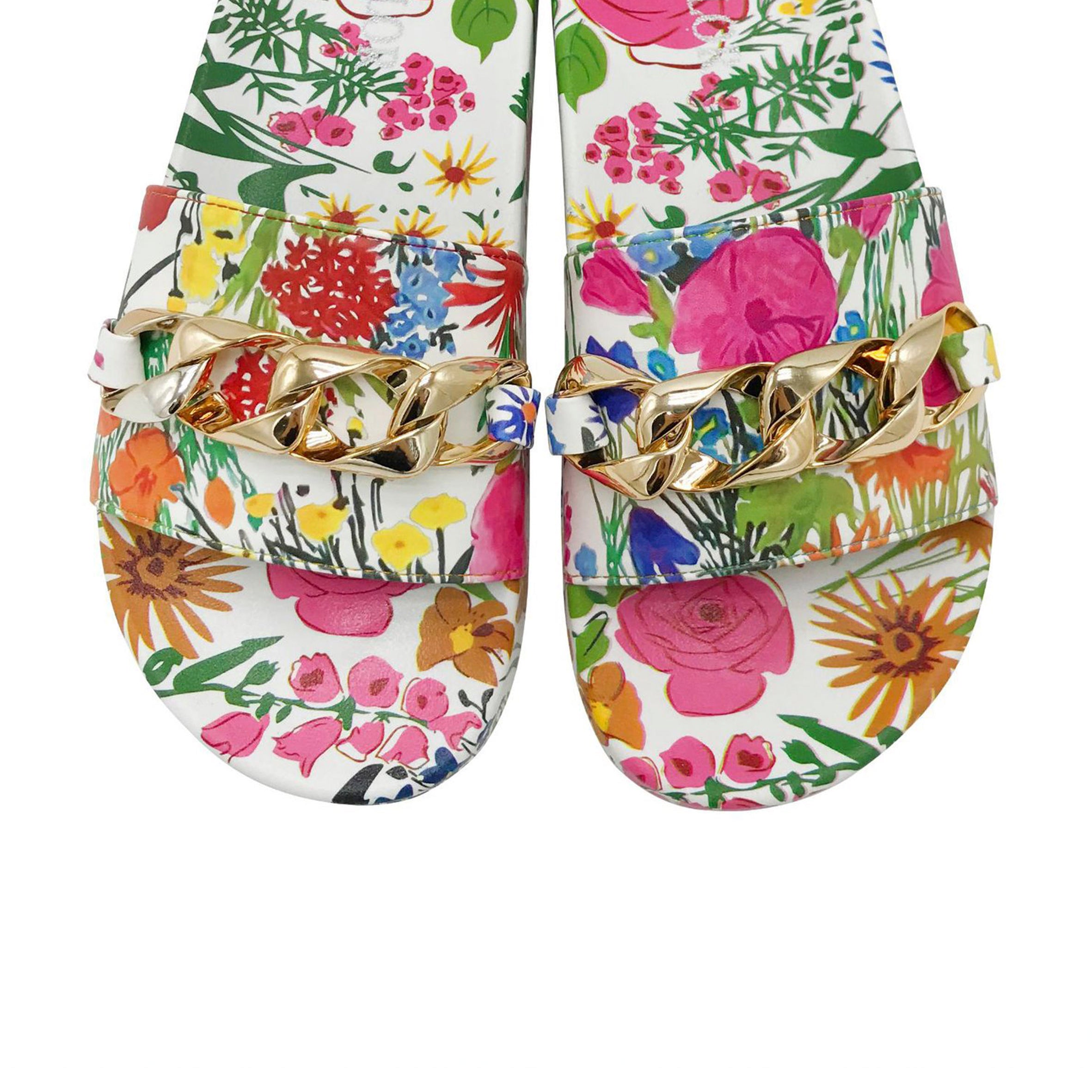 Floral Printed Sandal SH0056-WH