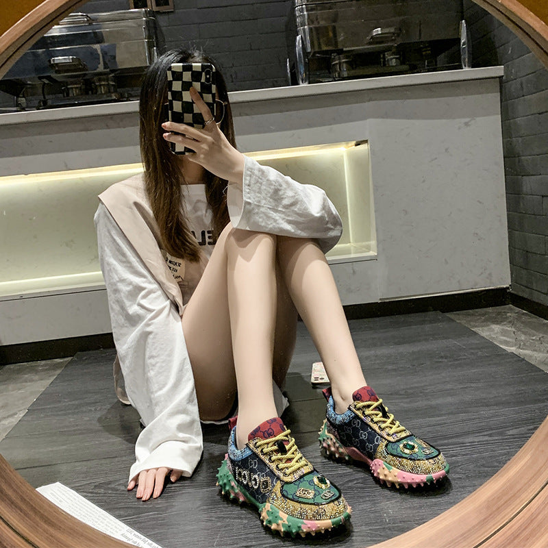 Rhinestone Sports Sneakers SH0067