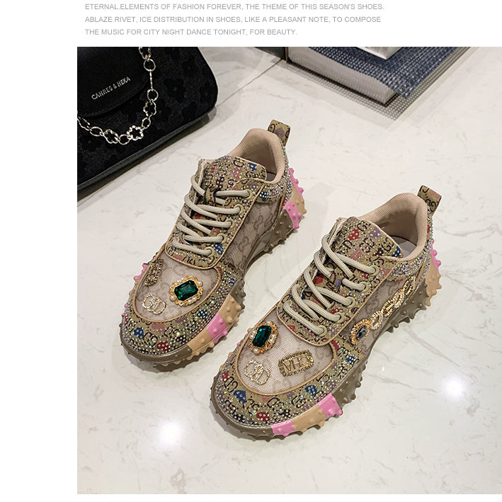 Rhinestone Sports Sneakers SH0075