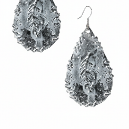 Metal leaf Dangle Earrings E2581