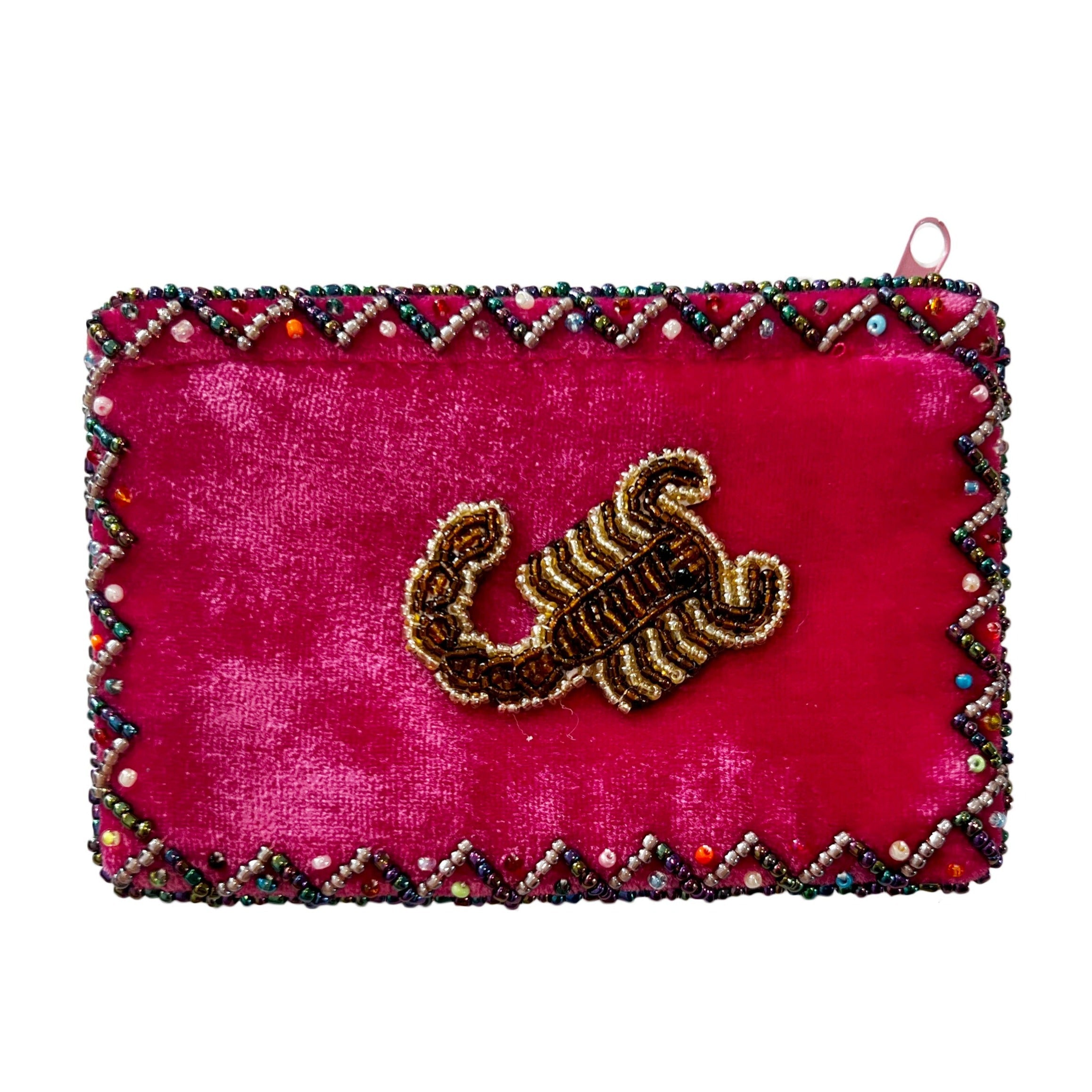 Scorpion Rectangle Velvet Coin Purse V0701
