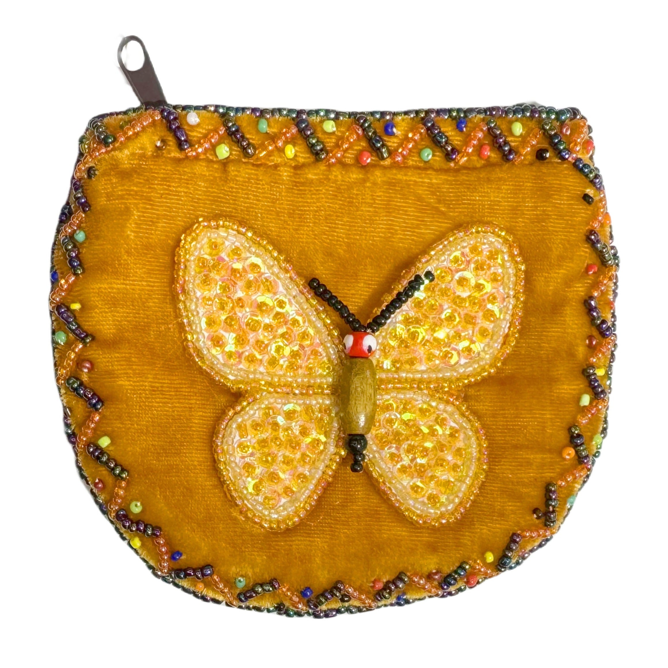 Butterfly Velvet Coin Purse V0714