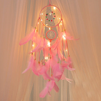LED Feather Dreamcatcher W1352